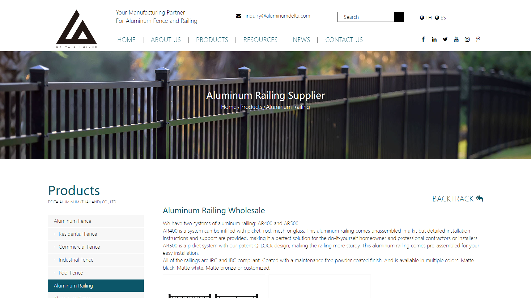 Aluminum Delta - Aluminum Railings Manufacturer