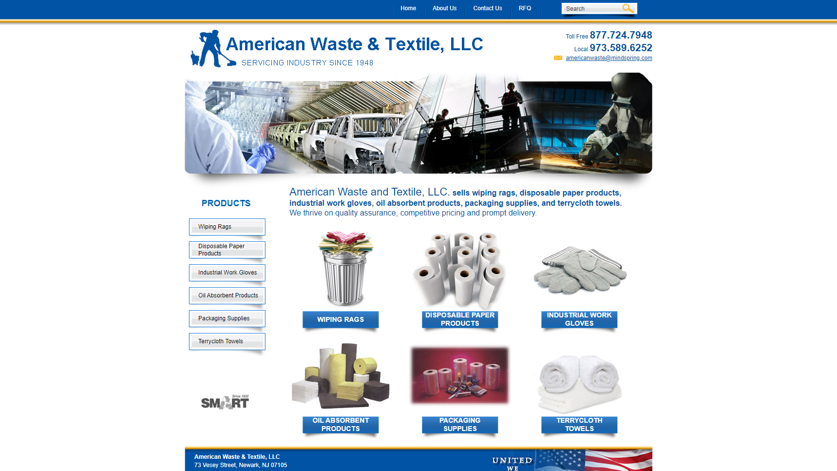 American Waste & Textile - Towel Manufacturer