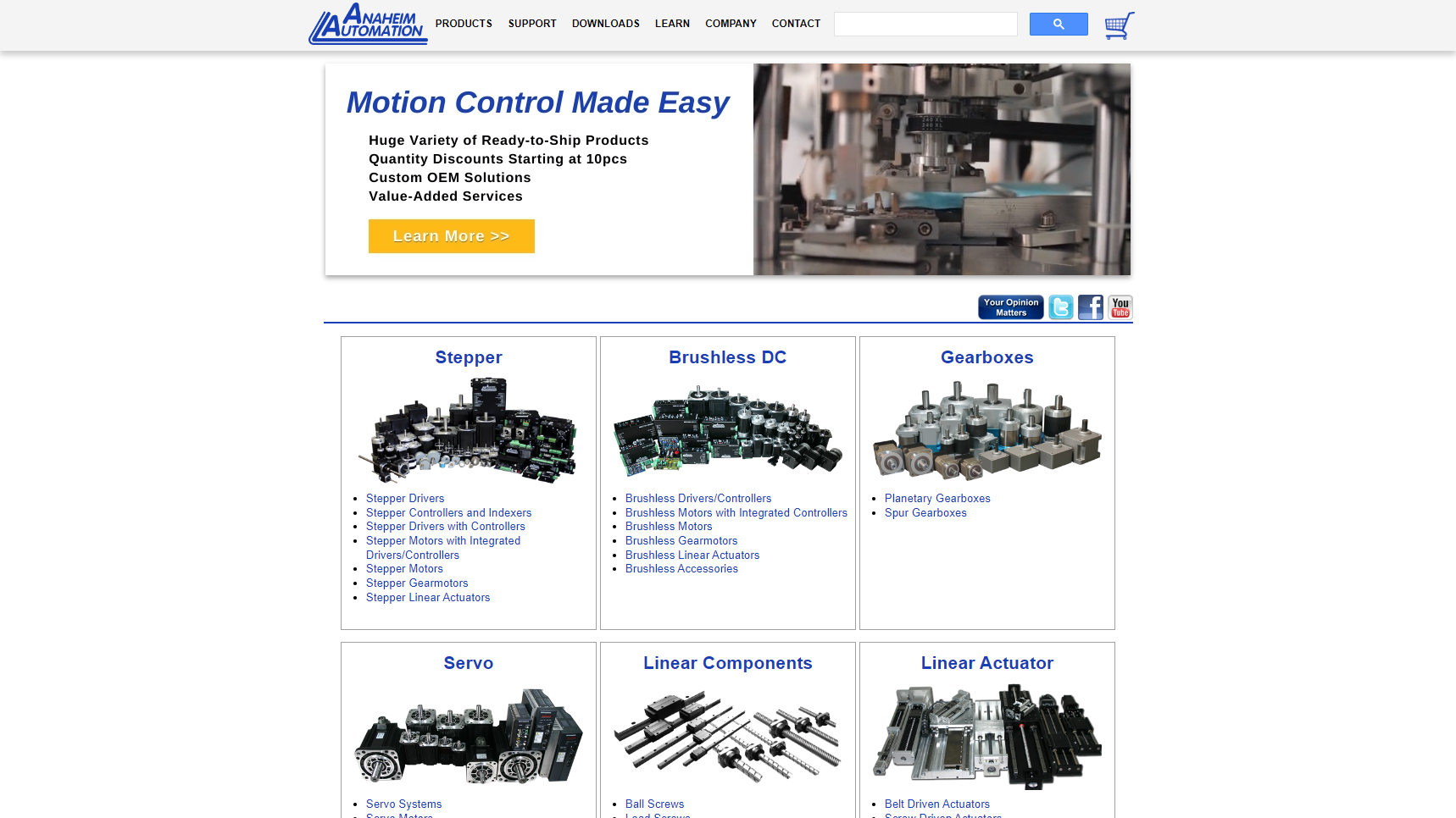 Anaheim Automation, Inc. - Stepper Motor Manufacturer
