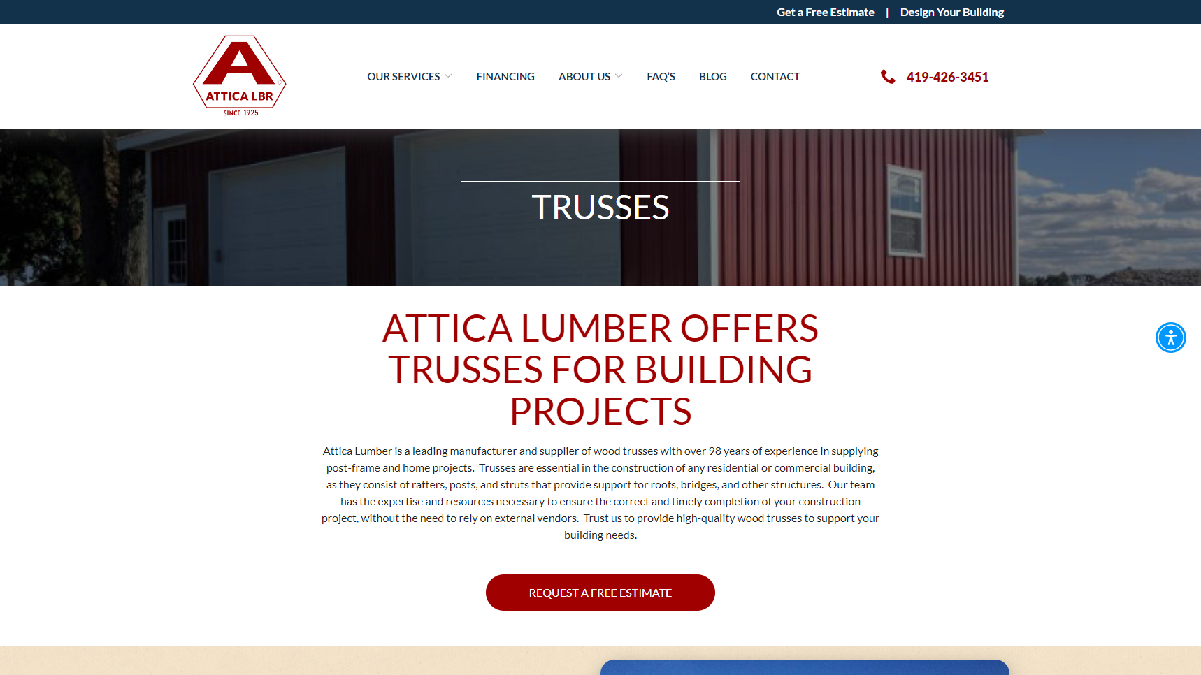 Attica Lumber Company Inc. - Wood Truss Manufacturer