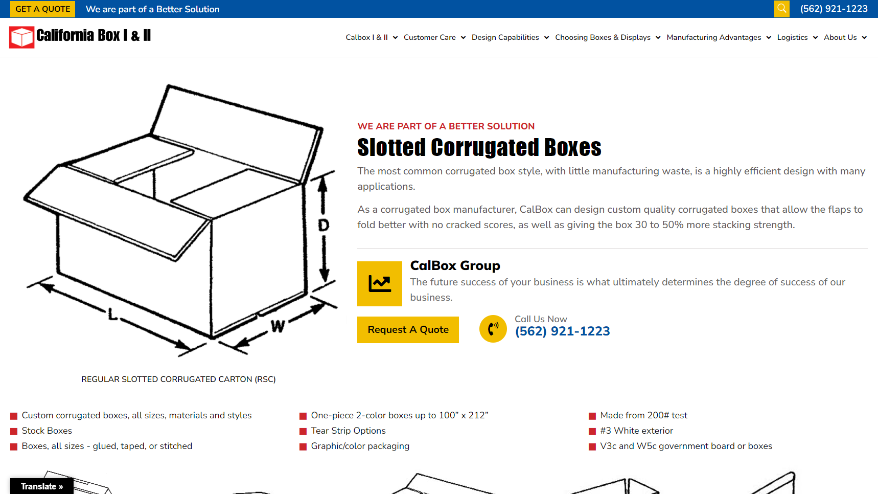 California Box - Corrugated Box Manufacturer