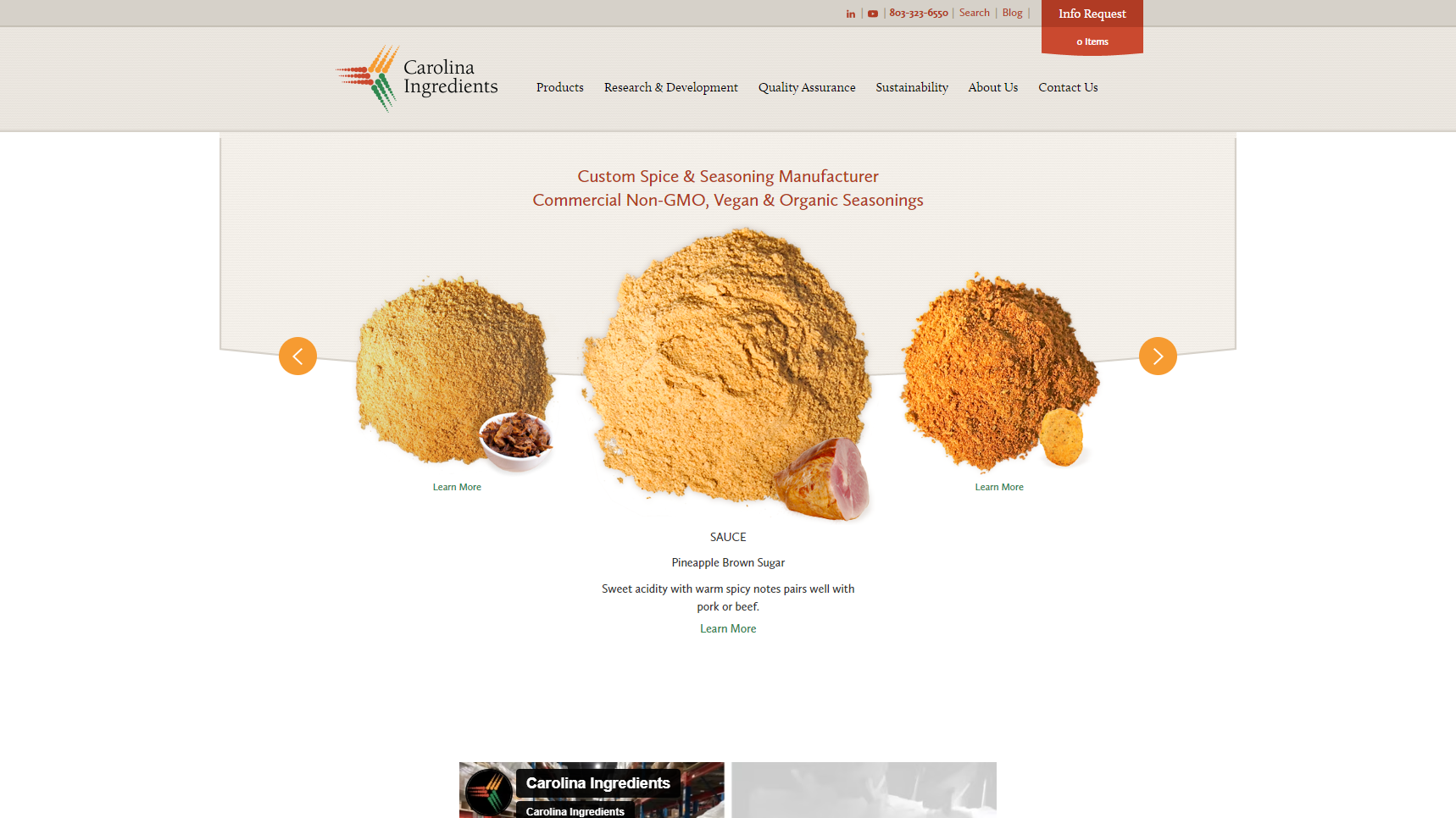 Carolina Ingredients - Spice Manufacturer