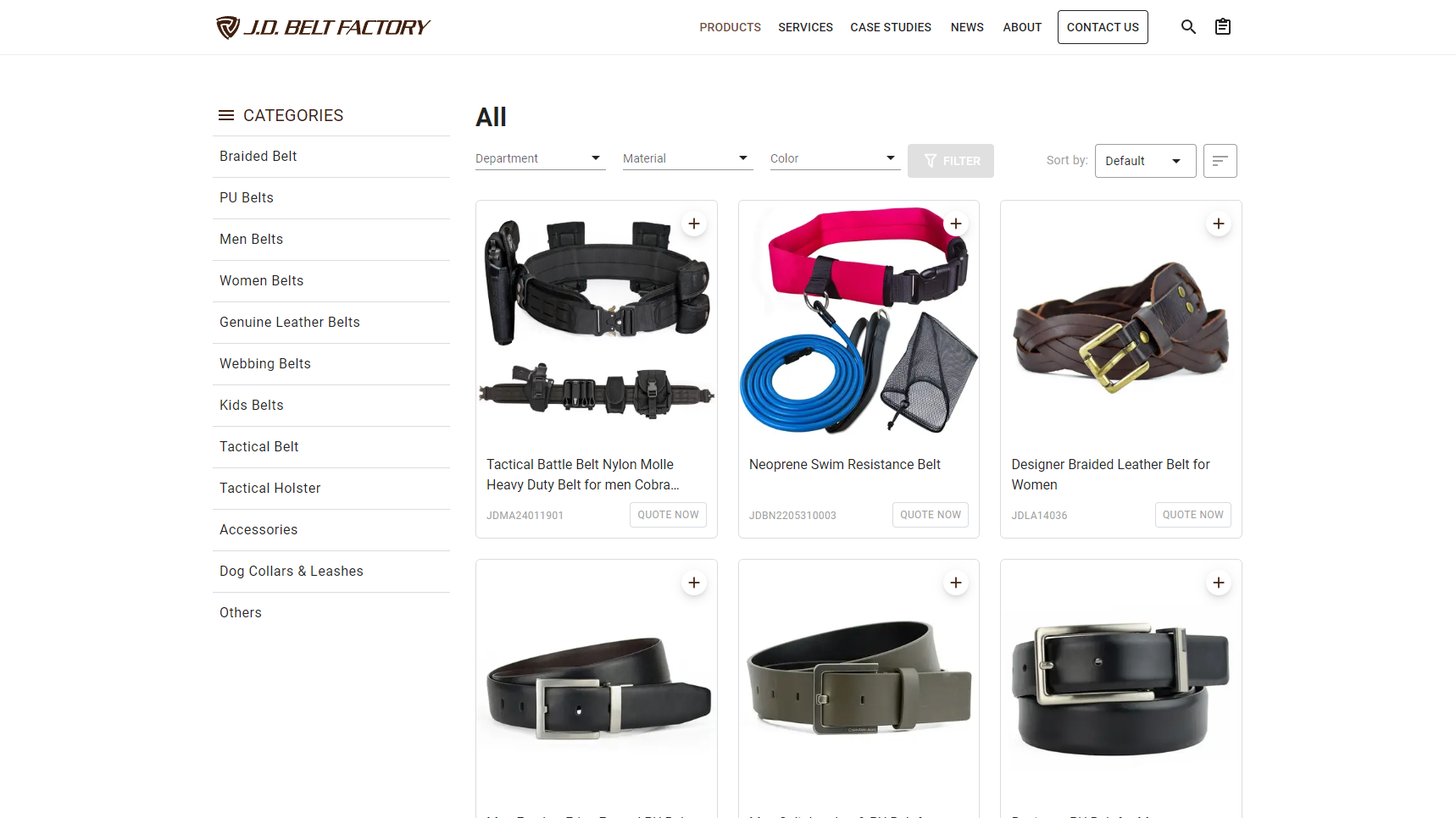 China JD Leather - Custom Belt Manufacturer