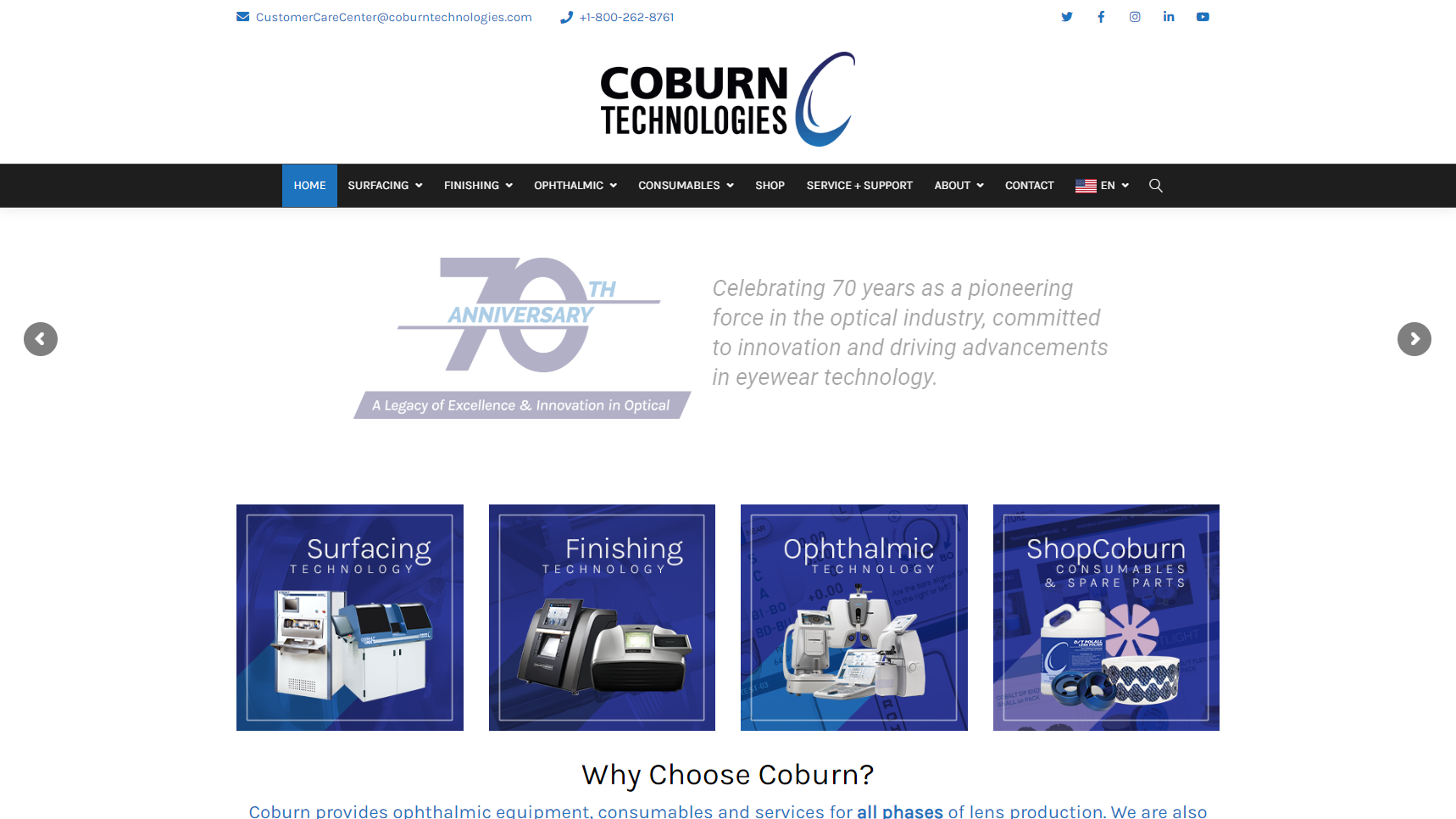 Coburn Technologies - Lens Manufacturer