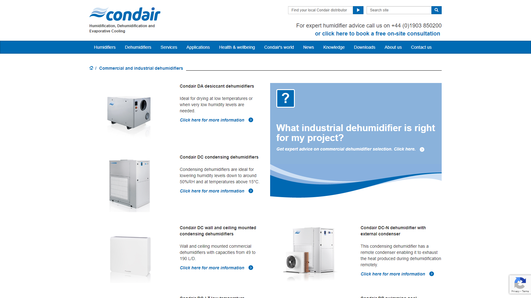Condair Group - Industrial Dehumidifier Manufacturer