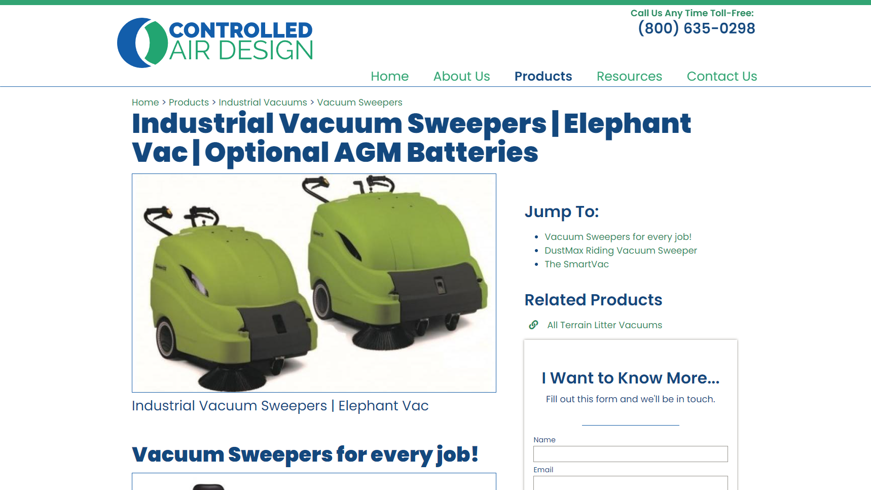 Controlled Air Design - Vacuum Cleaner Manufacturer