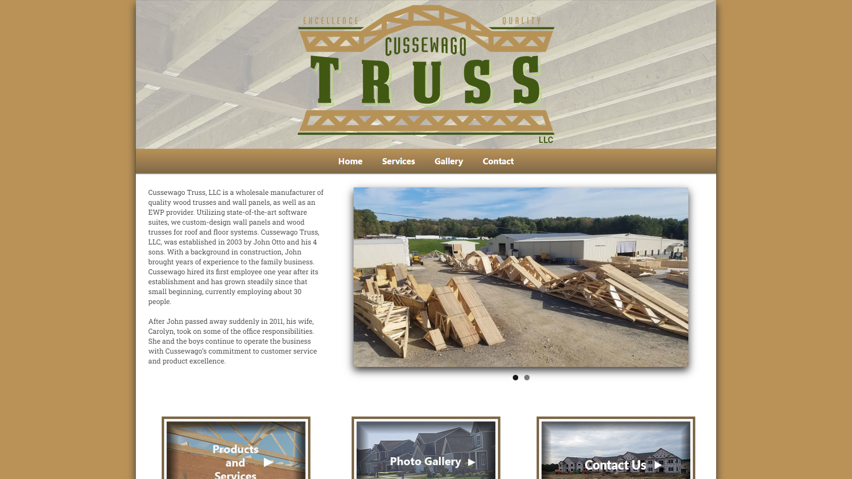 Cussewago Truss LLC - Wood Truss Manufacturer