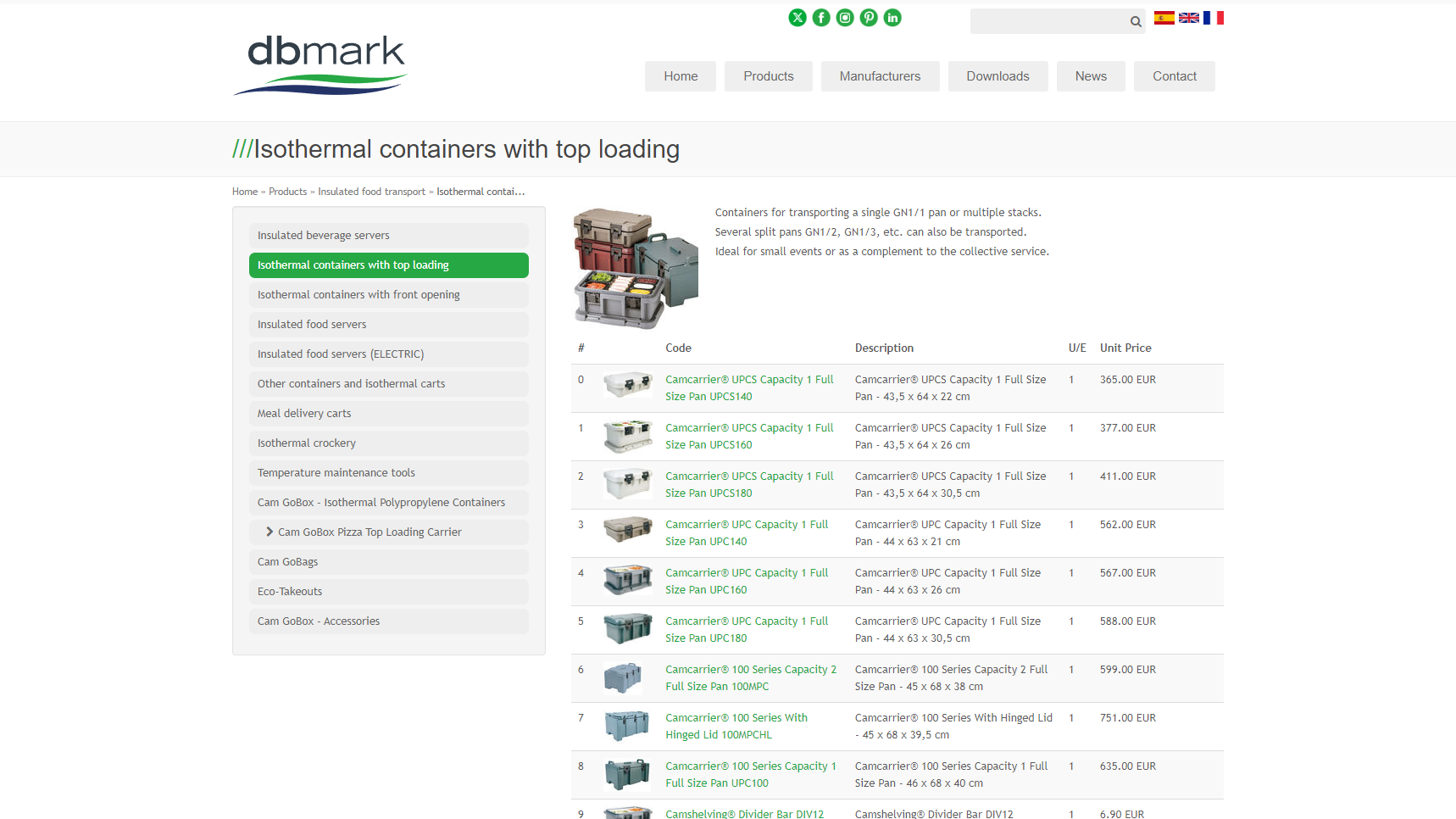 DBMark - Isothermal Catering Packaging Manufacturer