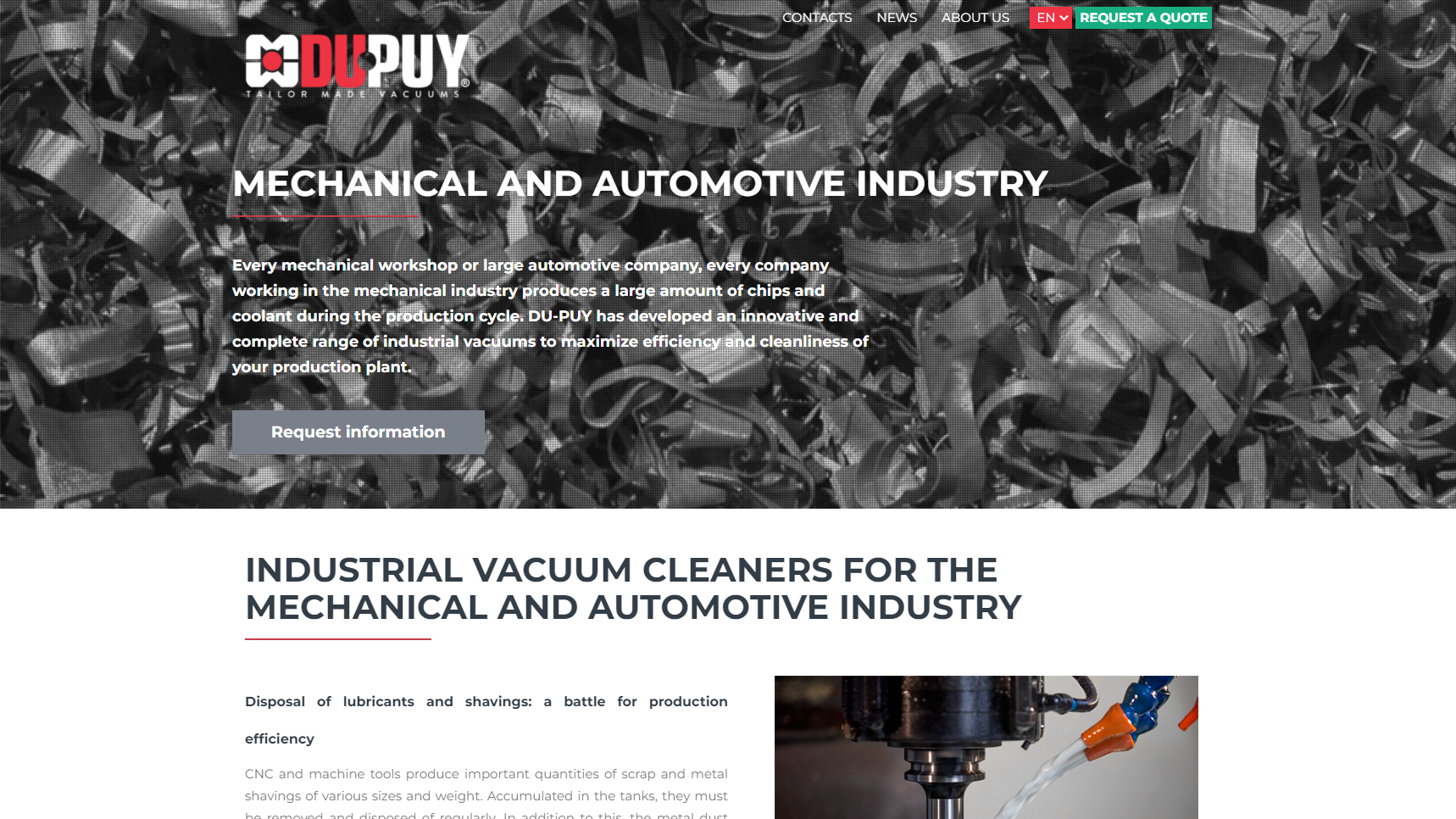 DUPUY Vacuum Technology - Vacuum Cleaner Manufacturer