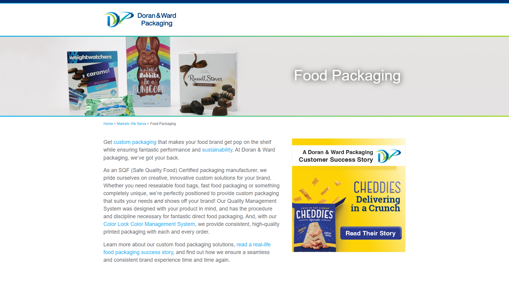 Doran & Ward Packaging - Food Packaging Manufacturer