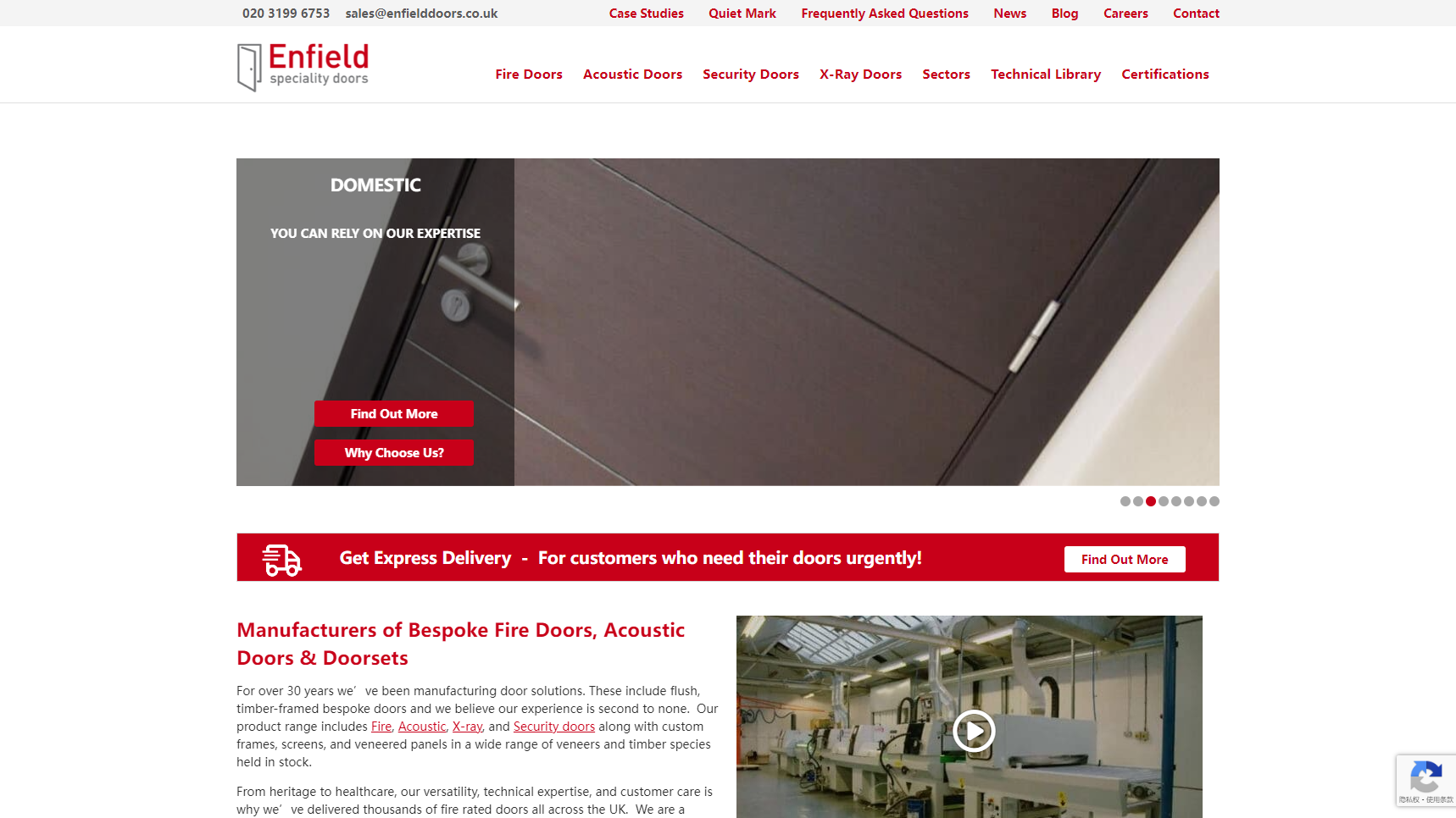 Enfield Doors - Fire Door Manufacturer