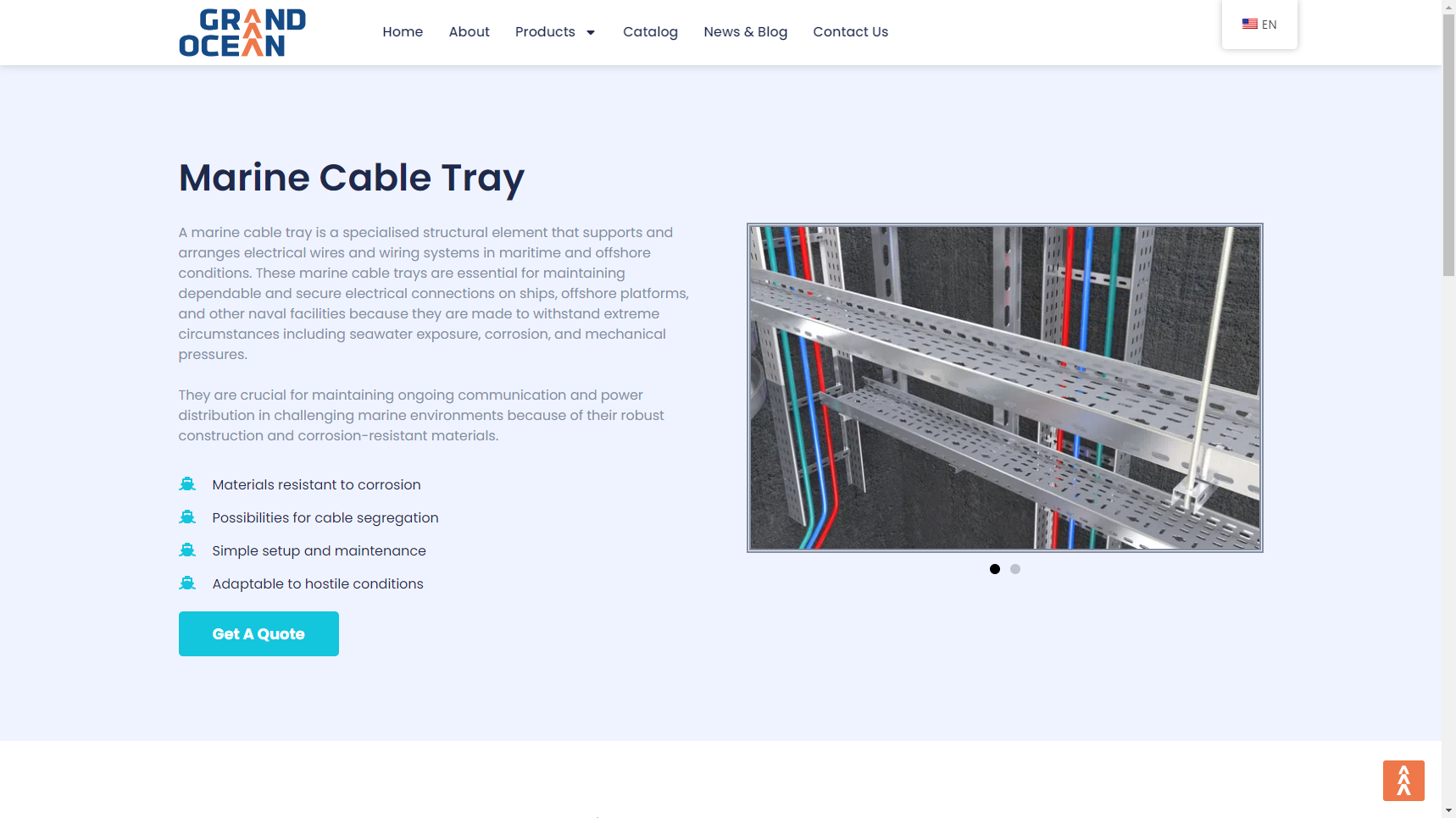 Grand Ocean Marine - Cable Tray Manufacturer