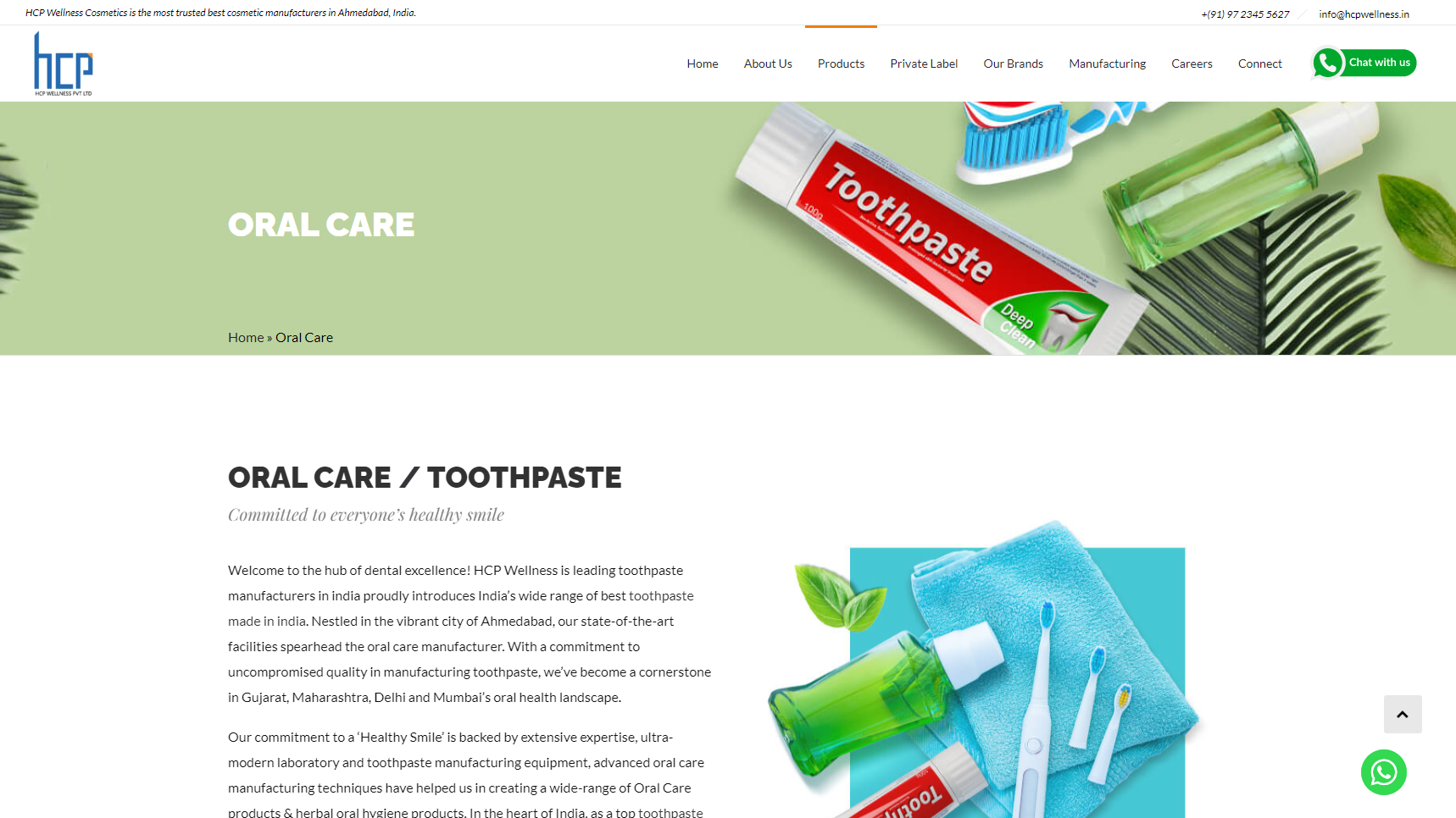 HCP Wellness - Toothpaste Manufacturer
