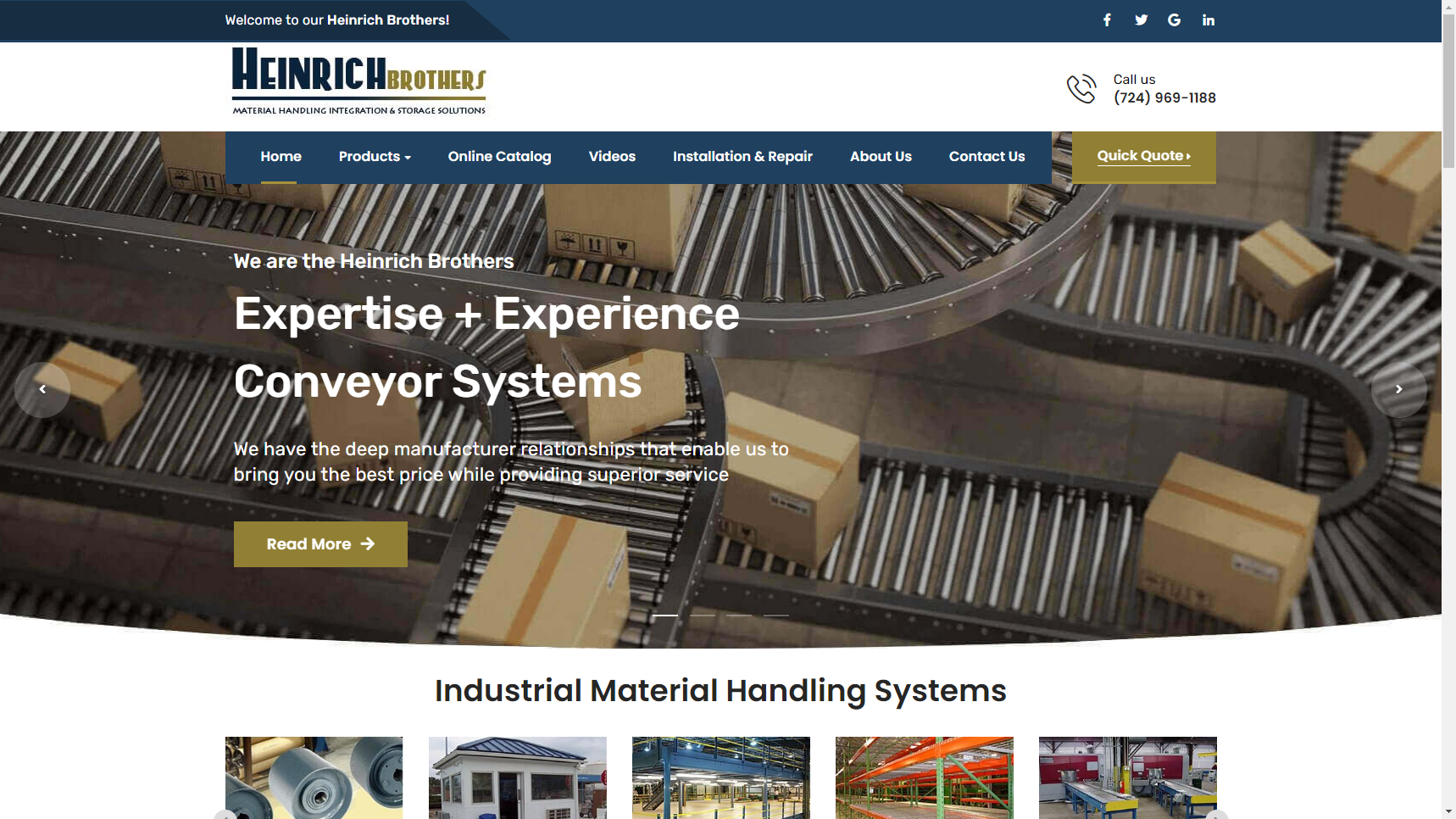 Heinrich Brothers, Inc. - Conveyor Roller Manufacturer