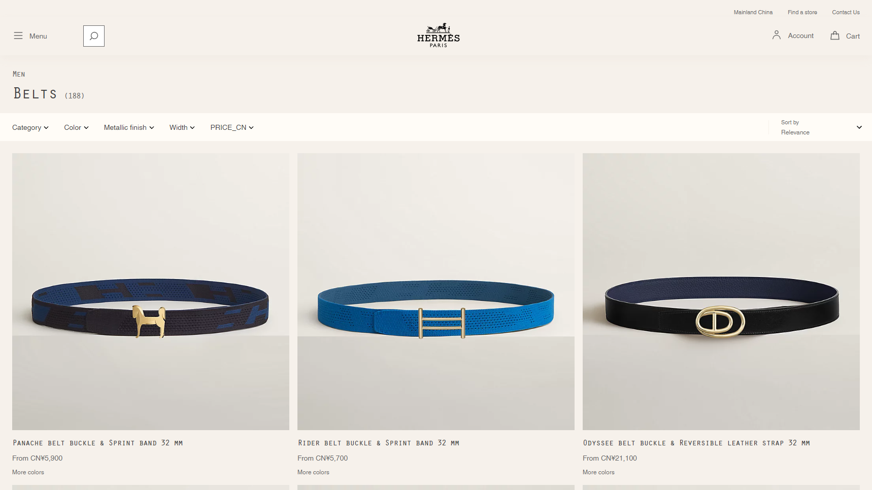 Hermès - Custom Belt Manufacturer