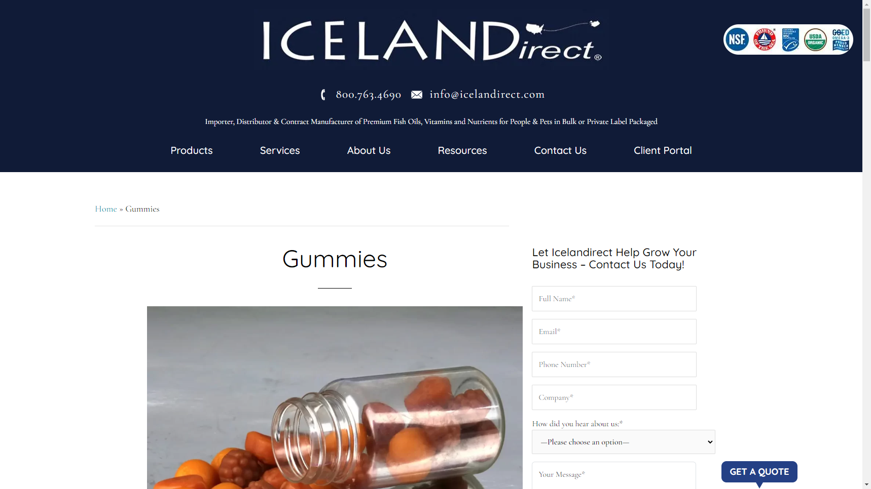 Icelandirect - Gummy Vitamin Manufacturer