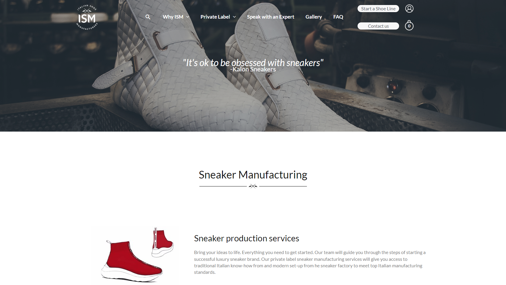 Italian Shoe Manufacturers - Sneaker Manufacturer