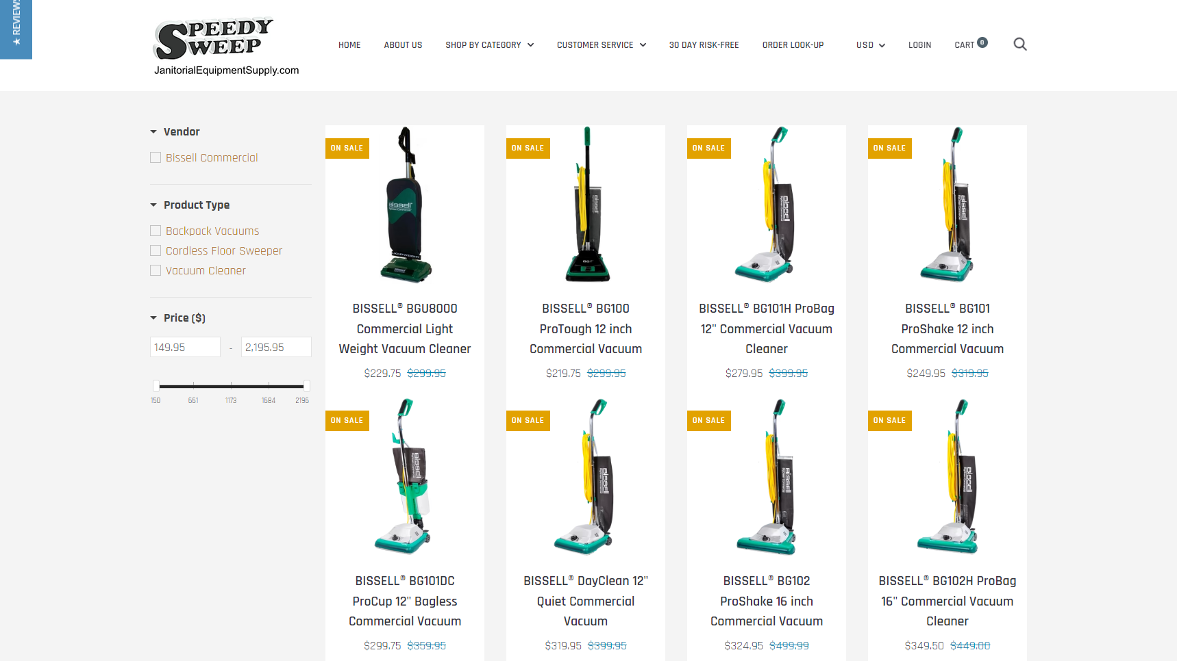 Janitorial Equipment Supply - Vacuum Cleaner Manufacturer