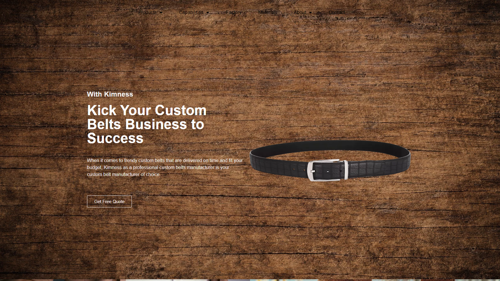 Kimness - Custom Belt Manufacturer