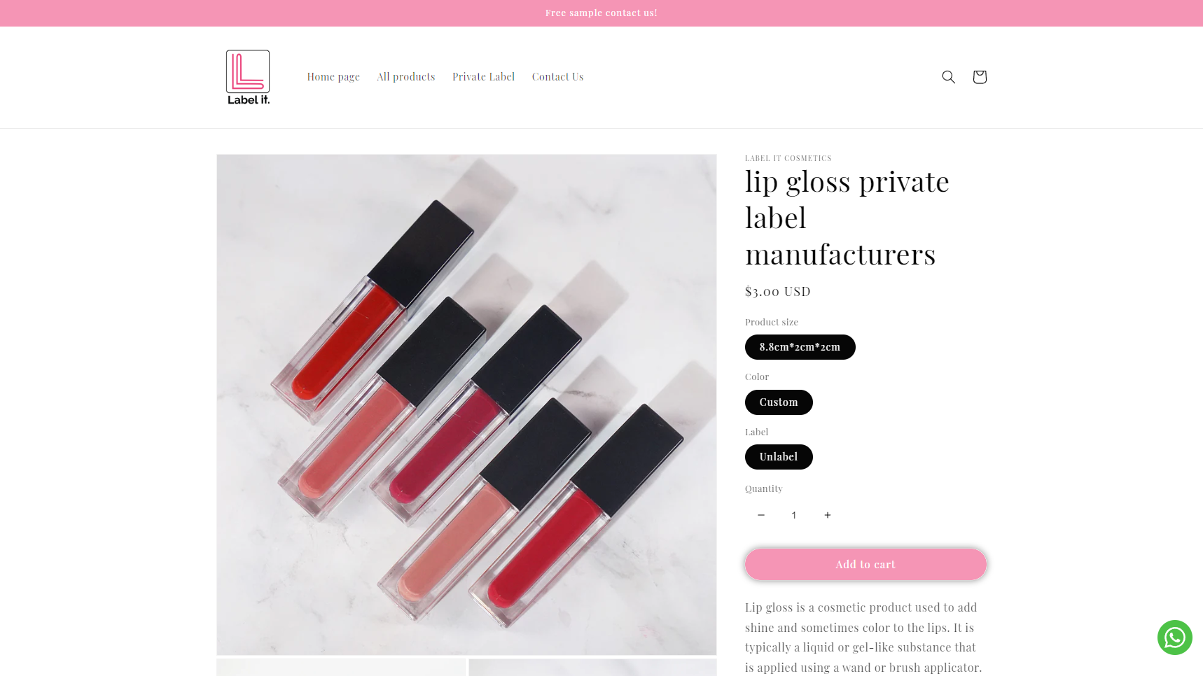 Label It Cosmetics - Lip Gloss Manufacturer