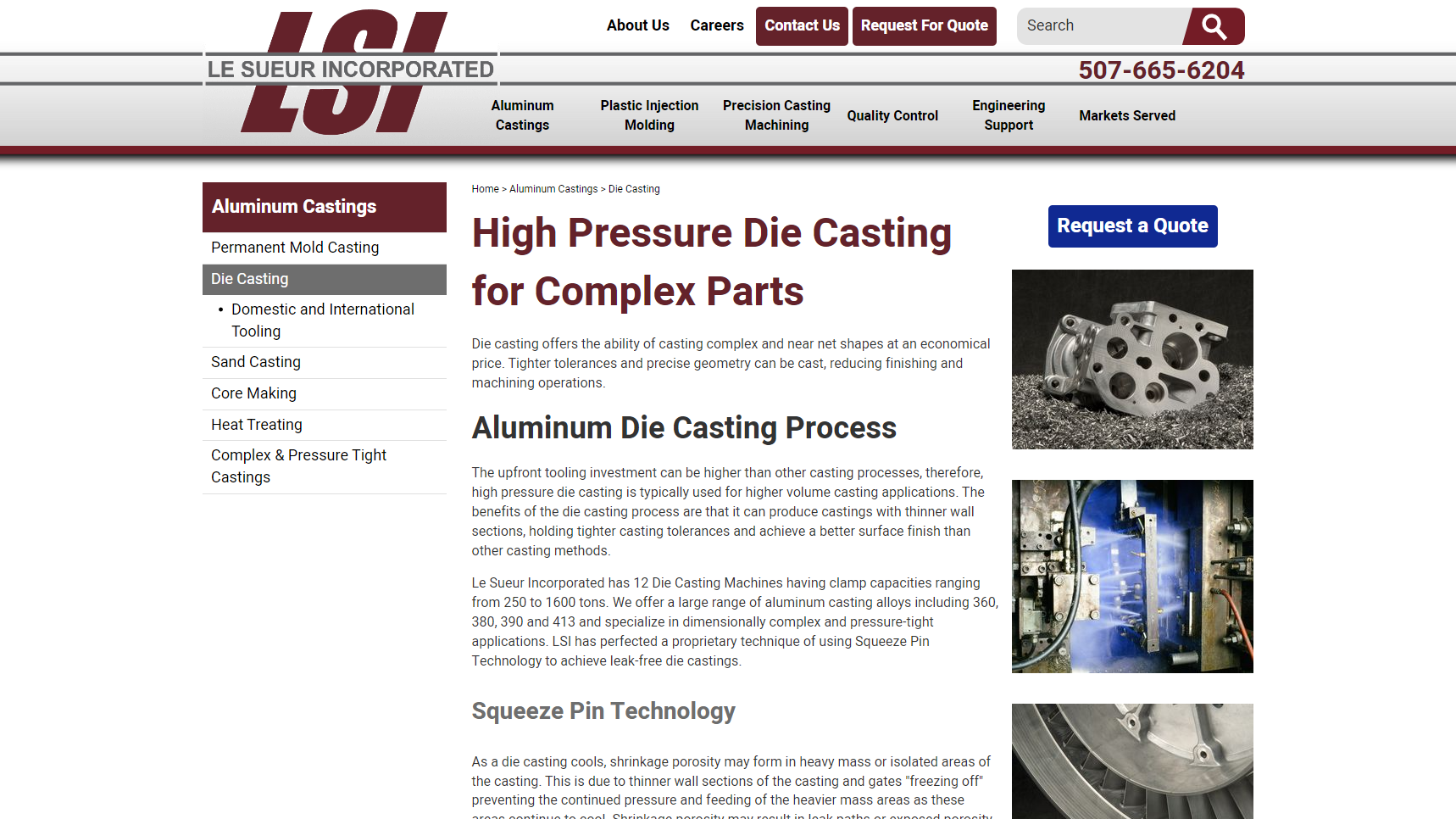 Le Sueur Incorporated - Aluminum Die Casting Manufacturer