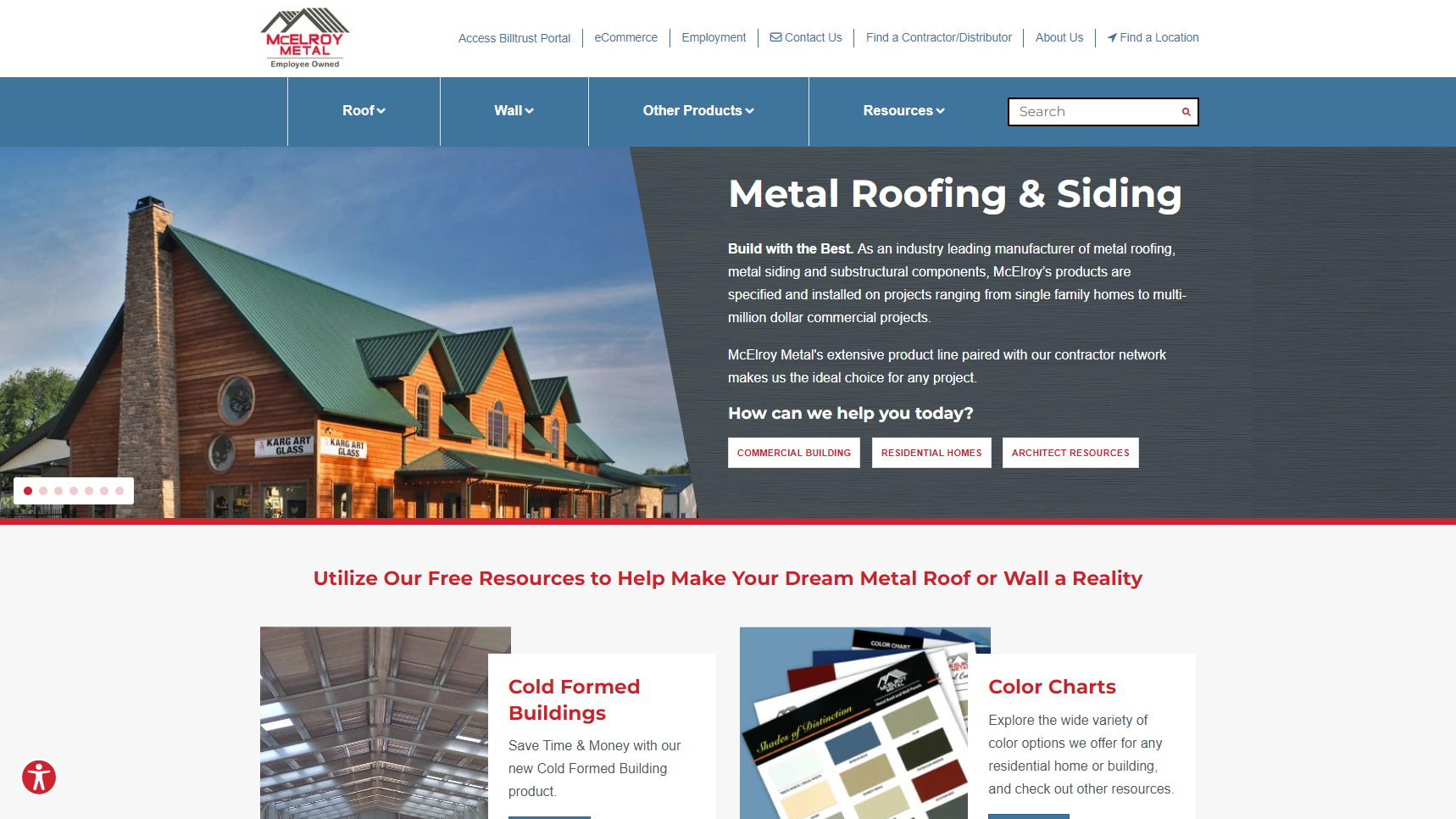 McElroy Metal - Metal Roofing Manufacturer