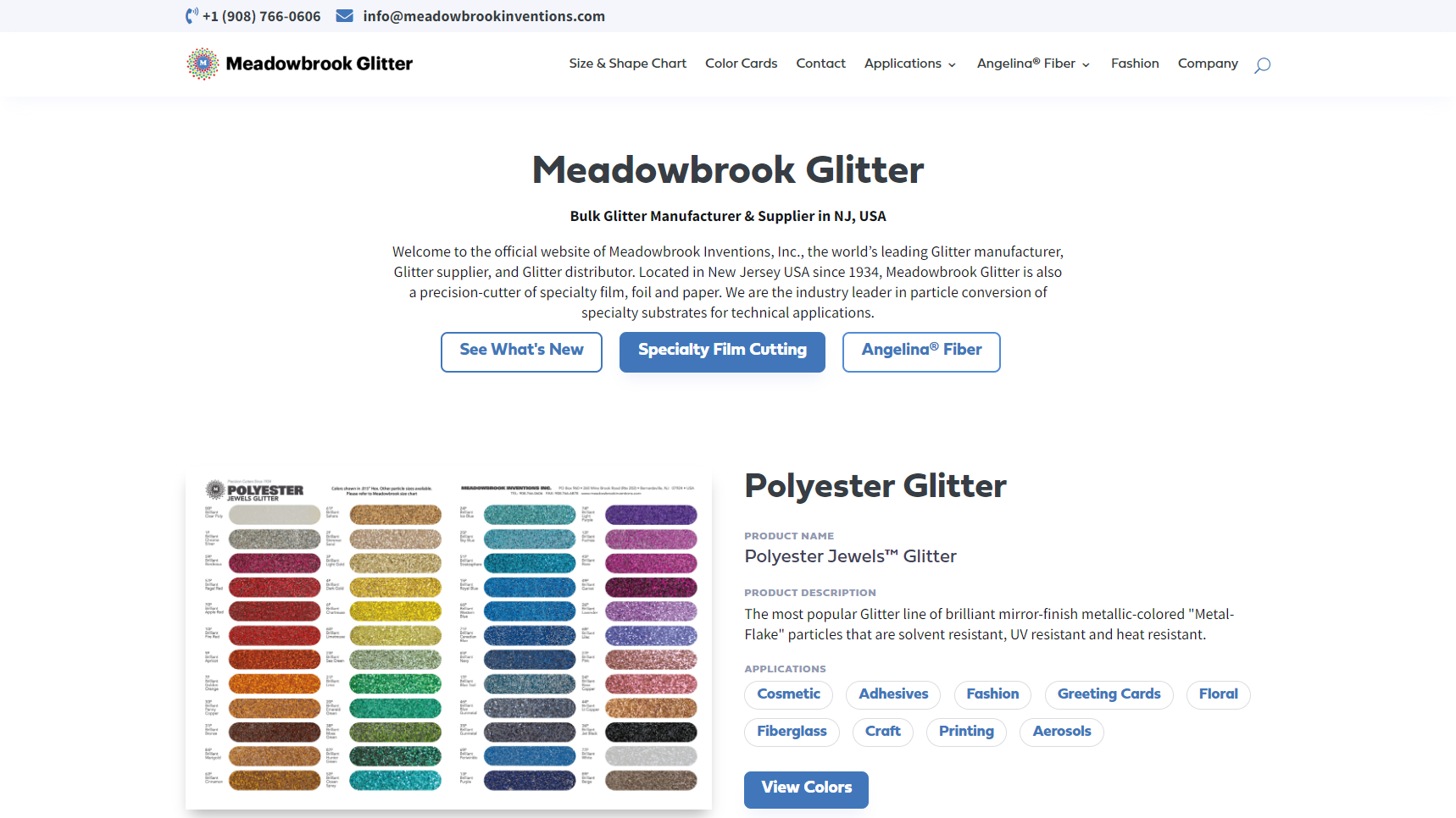 Meadowbrook Glitter - Glitter Manufacturer