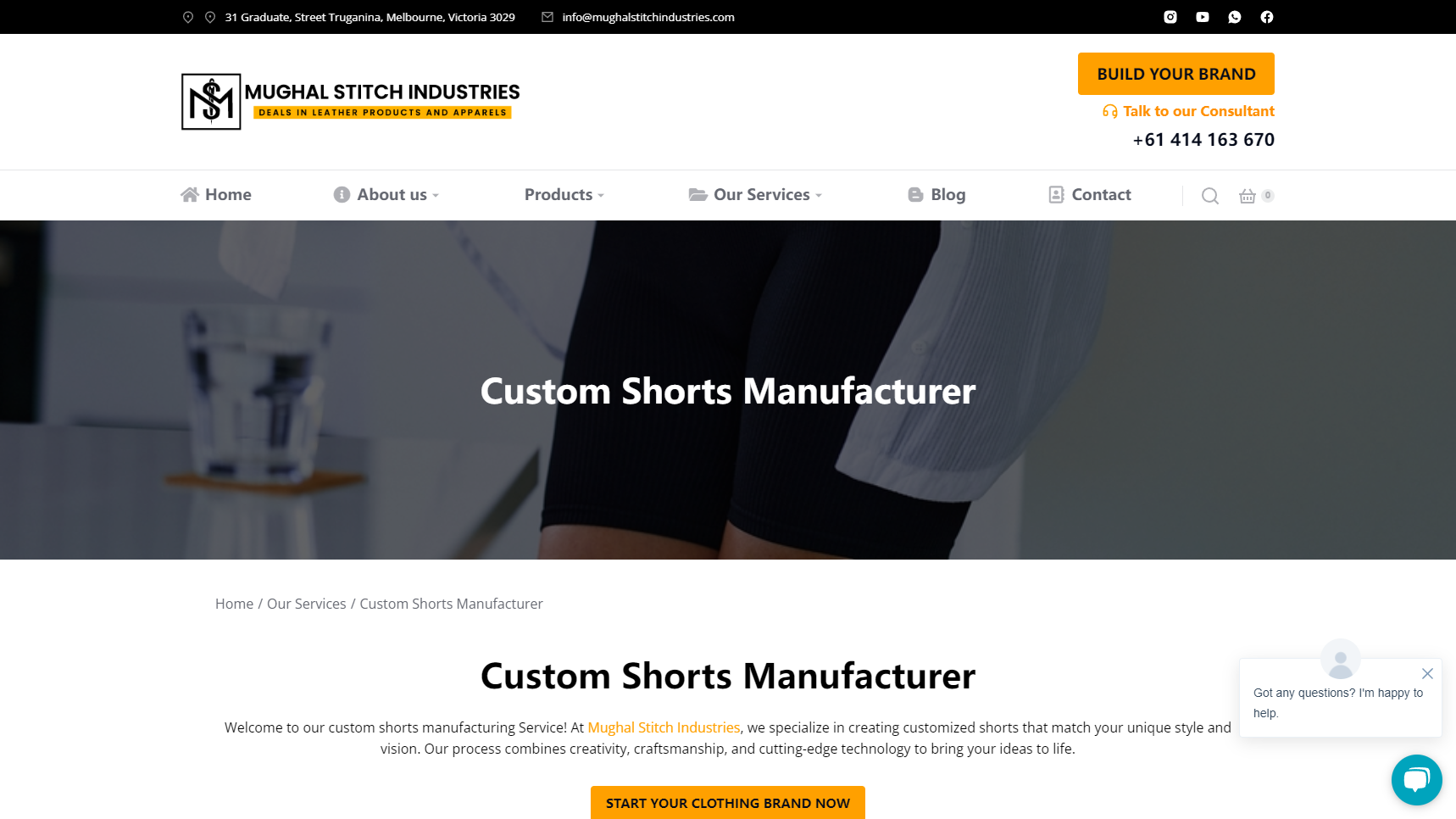 Mughal Stitch Industries - Shorts Manufacturer