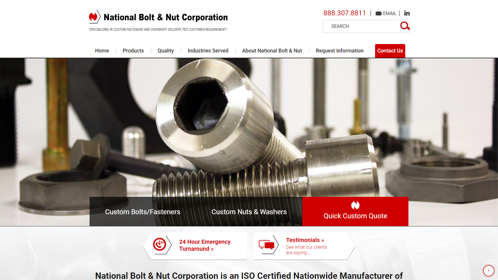 National Bolt & Nut Corporation - Bolts Manufacturer
