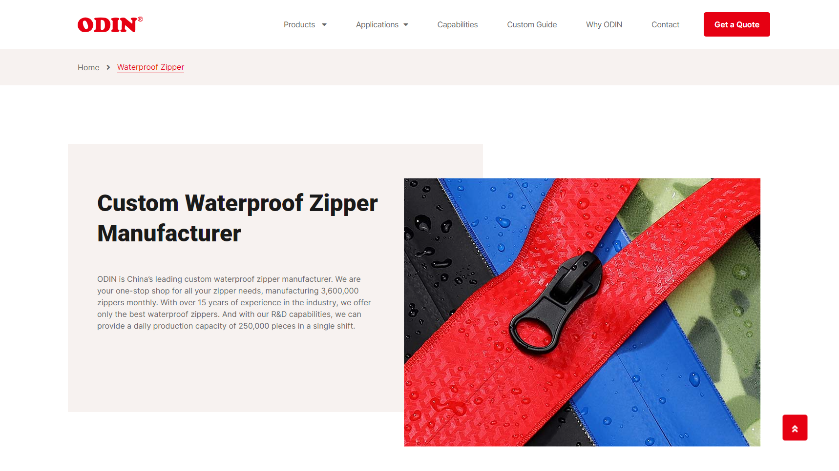 Odin Zipper - Zipper Manufacturer
