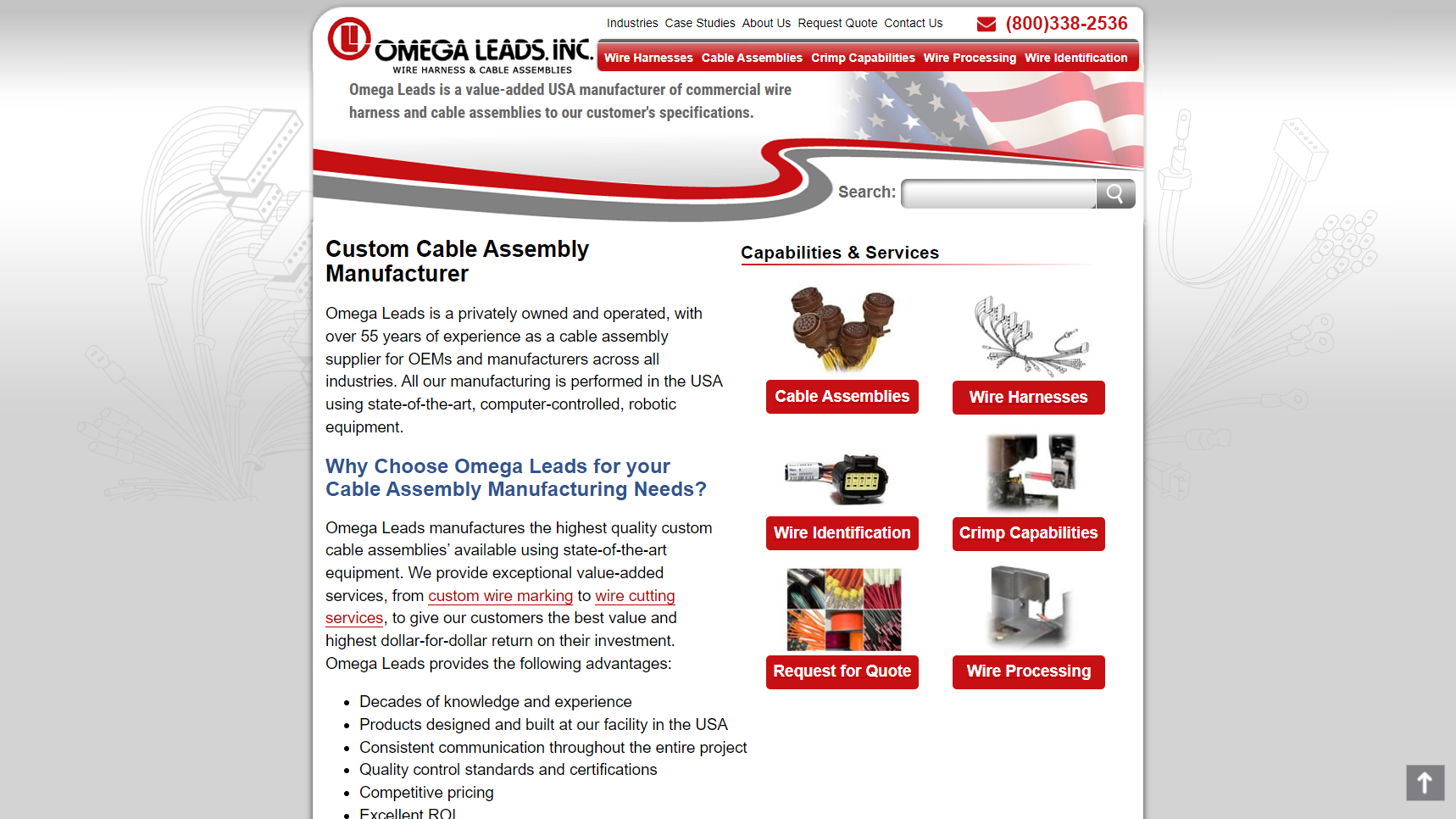 Omega Leads, Inc. - Cable Assembly Manufacturer