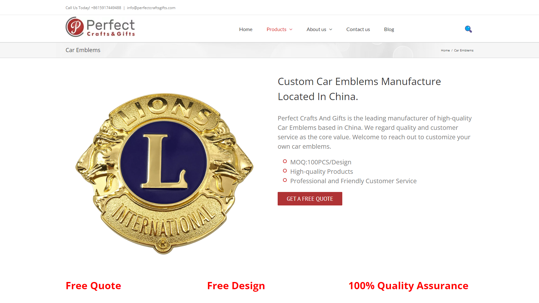 Perfect Crafts And Gifts - Car Emblem Manufacturer