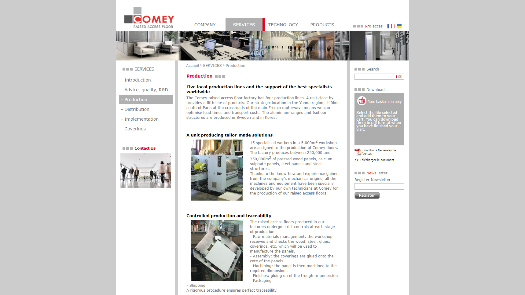 Planchers Comey - Raised Floor Manufacturer