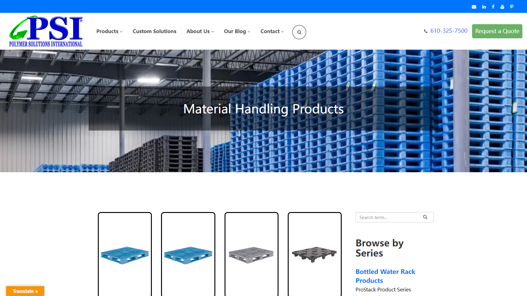 Polymer Solutions International, Inc. - Plastic Pallets Manufacturer