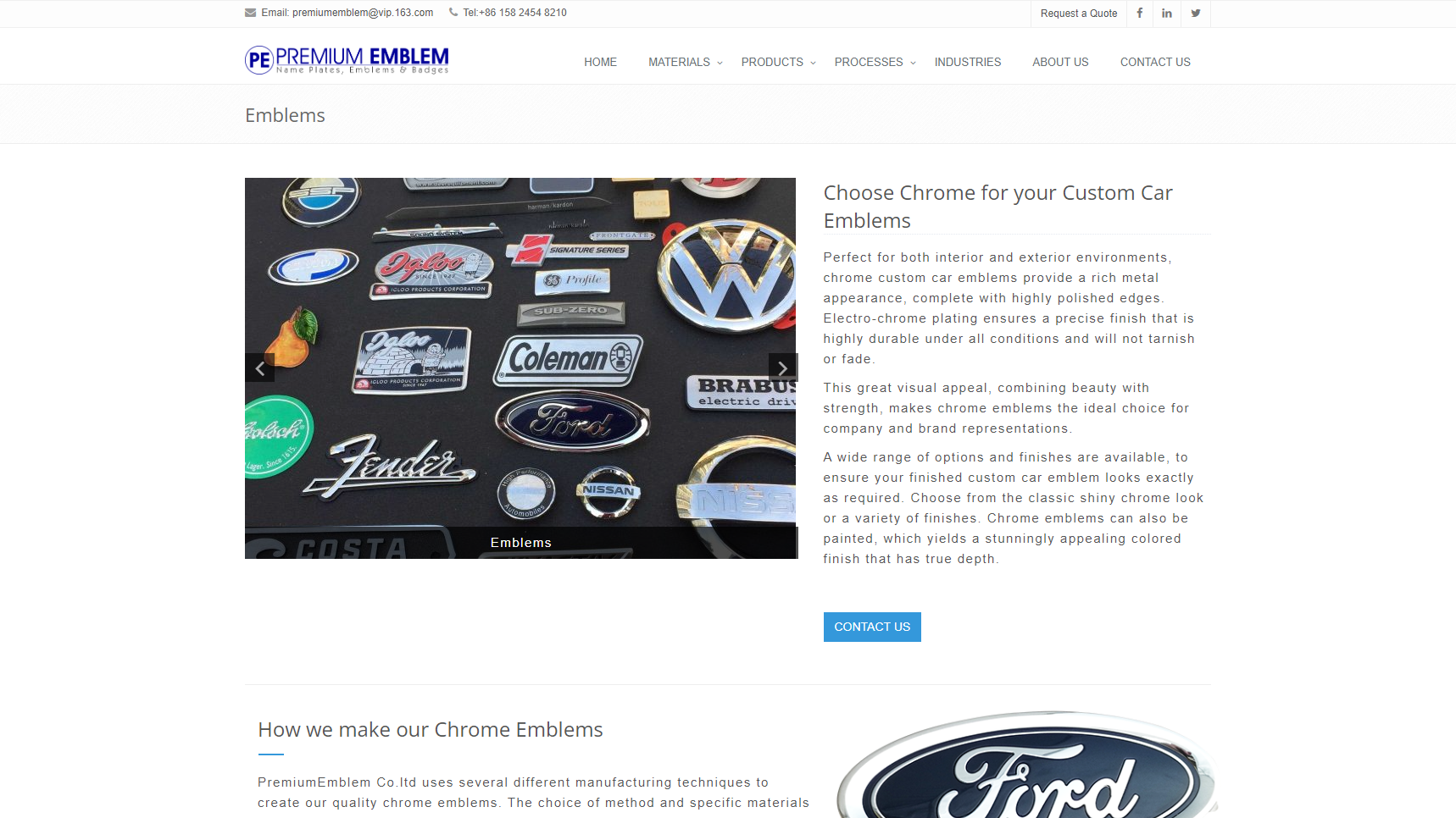 Premium Emblem, Ltd, Co. - Car Emblem Manufacturer