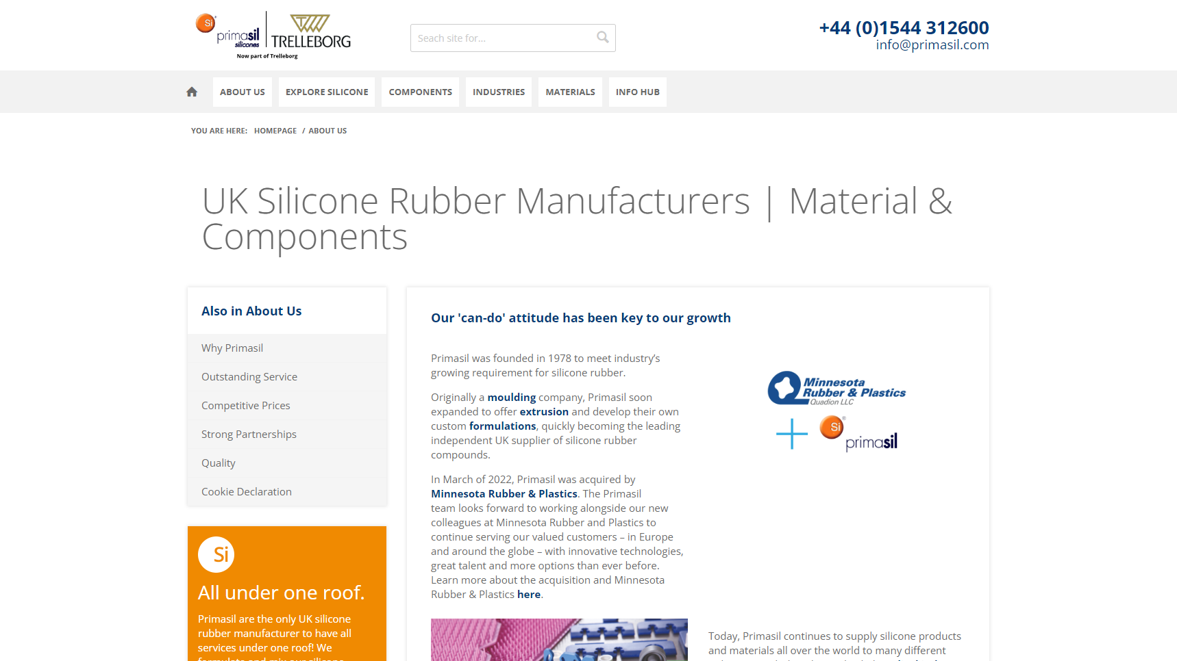 Primasil Silicones - Silicone Rubber Manufacturer
