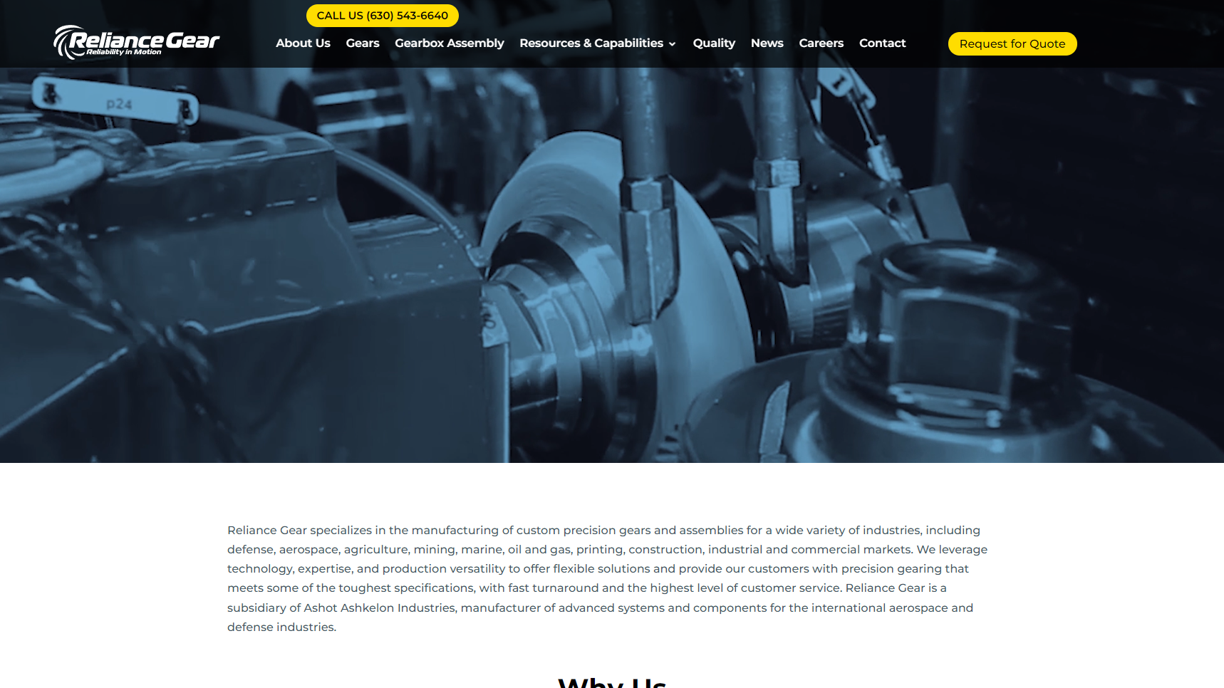 Reliance Gear Corporation - Custom Gear Manufacturer