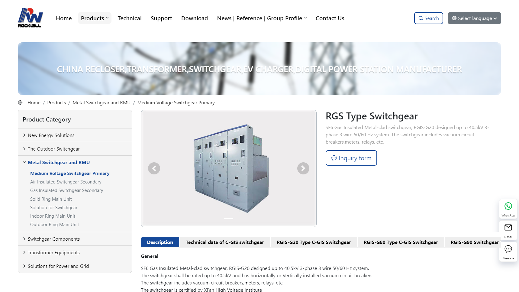 Rockwill Electric Group - Switchgear Manufacturer