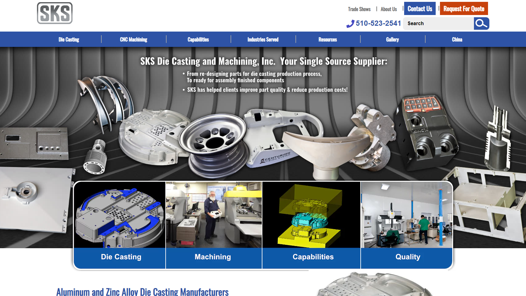 SKS Die Casting & Machining, Inc. - Aluminum Die Casting Manufacturer