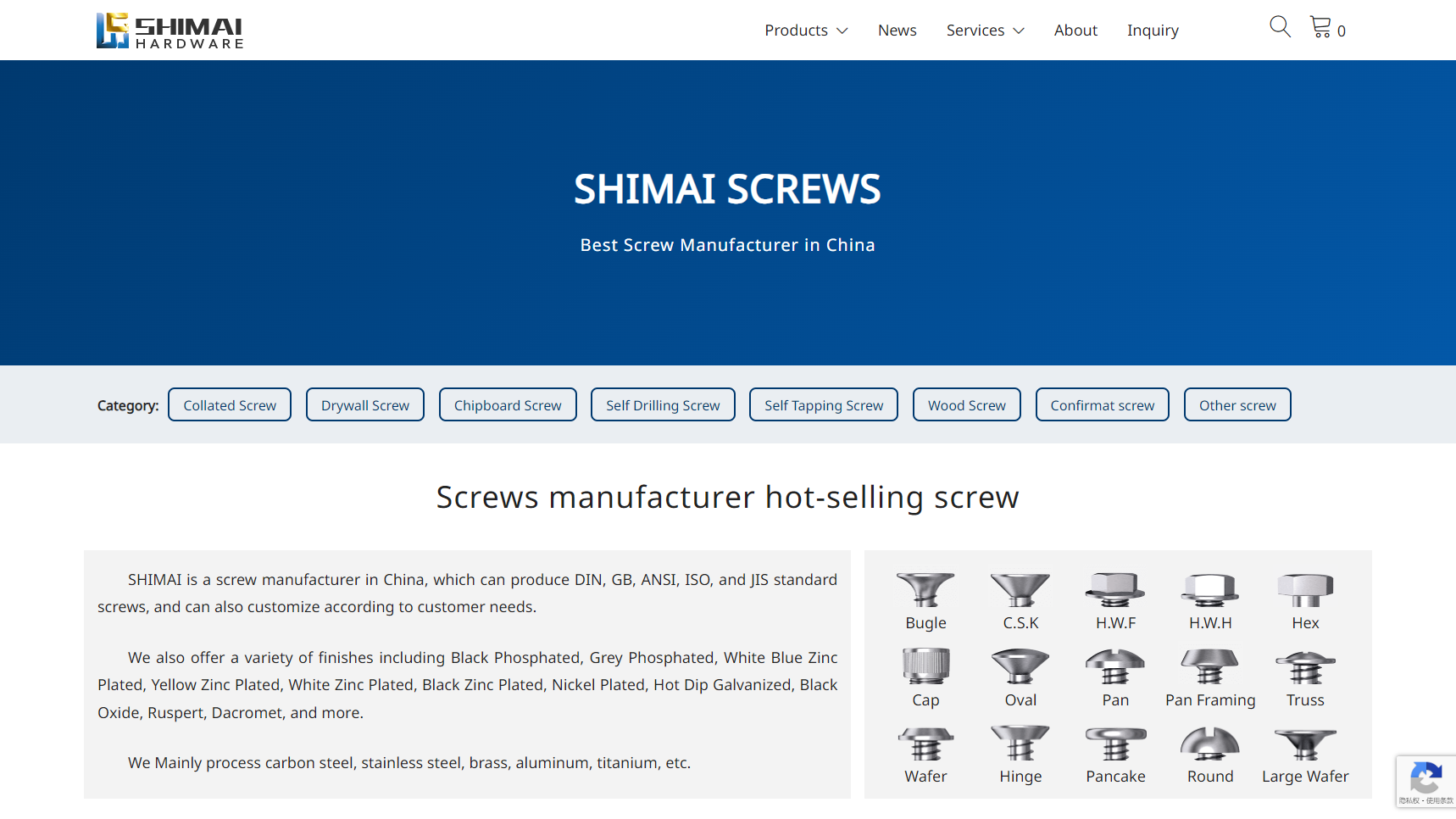 Shanghai Shuai Mei Industrial Co., Ltd. - Screw Manufacturer