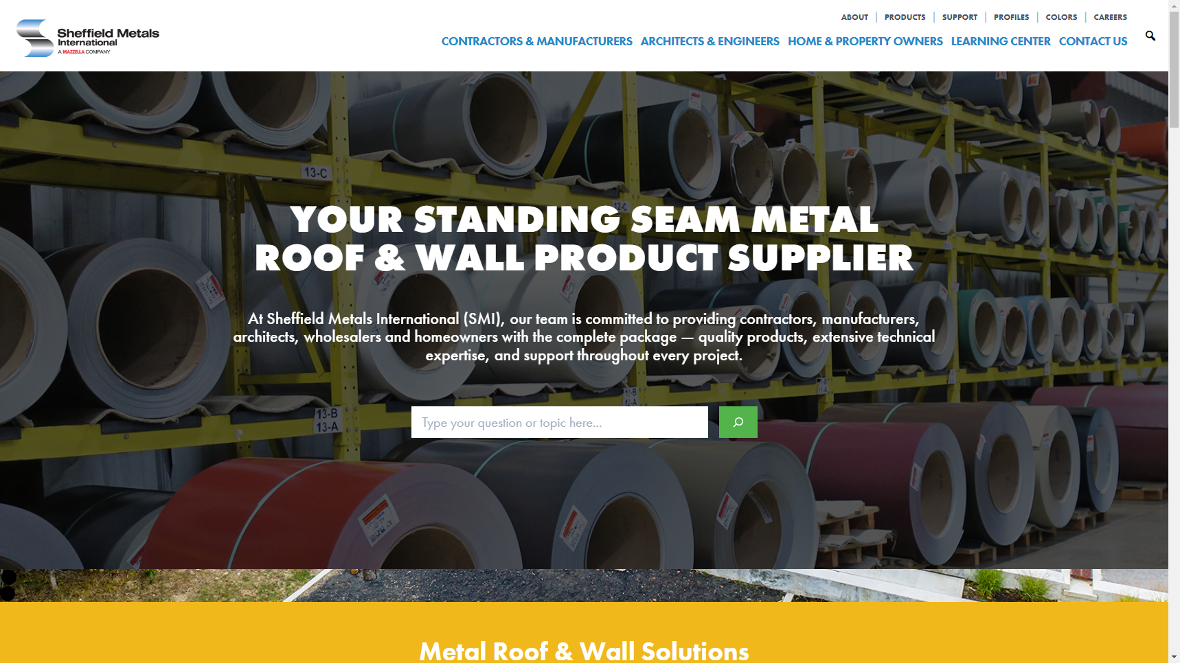 Sheffield Metals - Metal Roofing Manufacturer