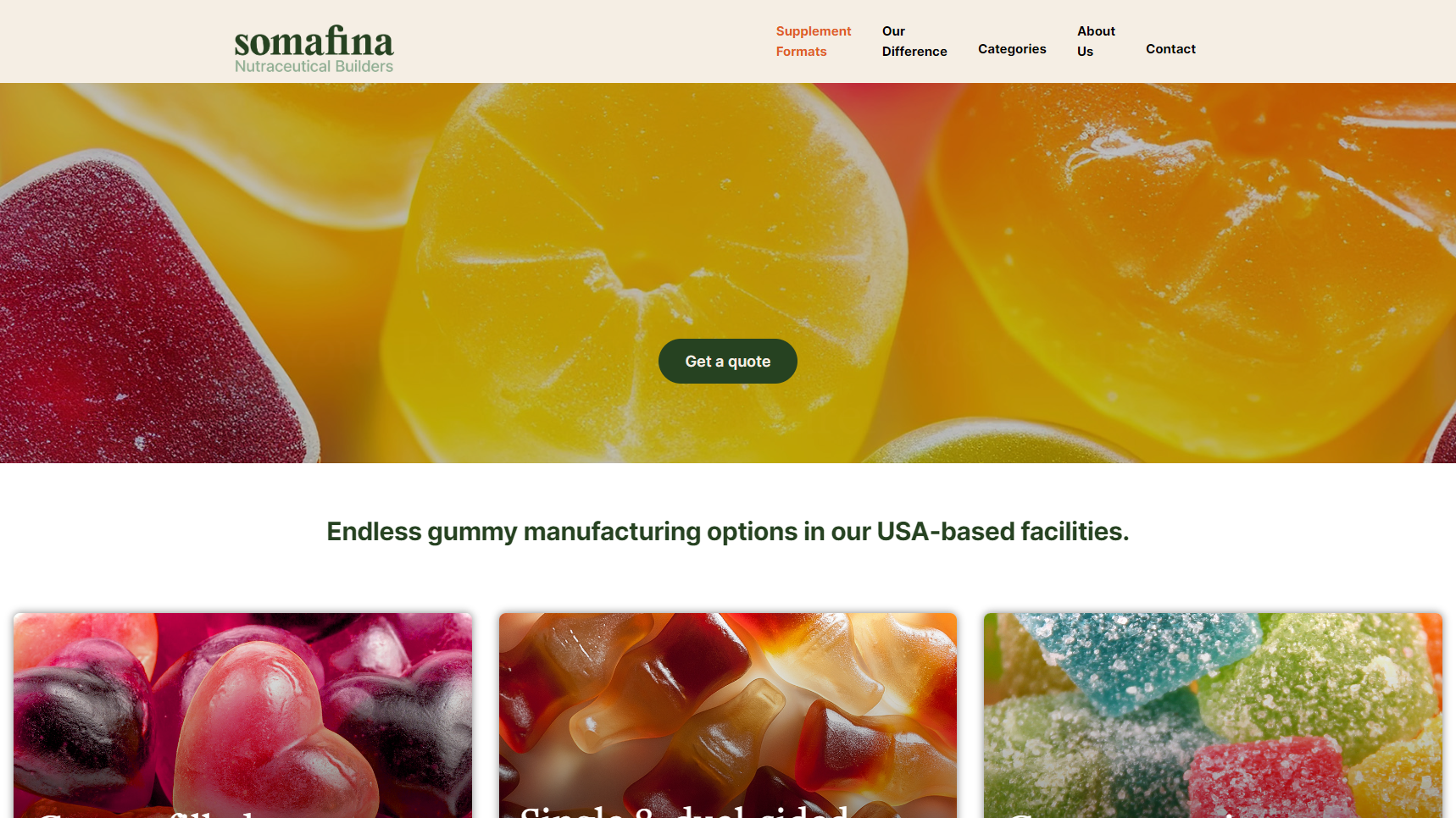 Somafina - Gummy Vitamin Manufacturer