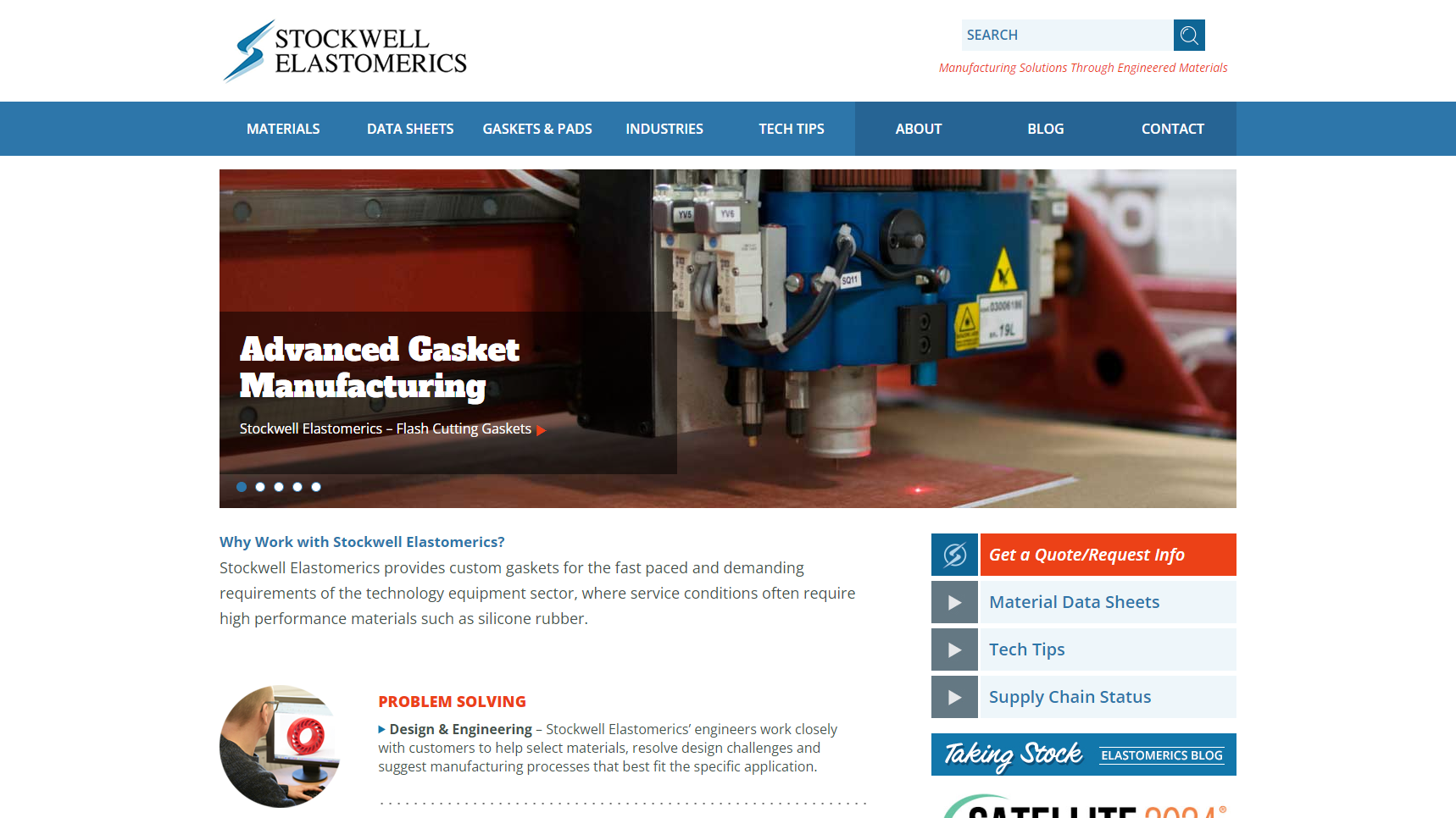 Stockwell Elastomerics, Inc. - Silicone Rubber Manufacturer