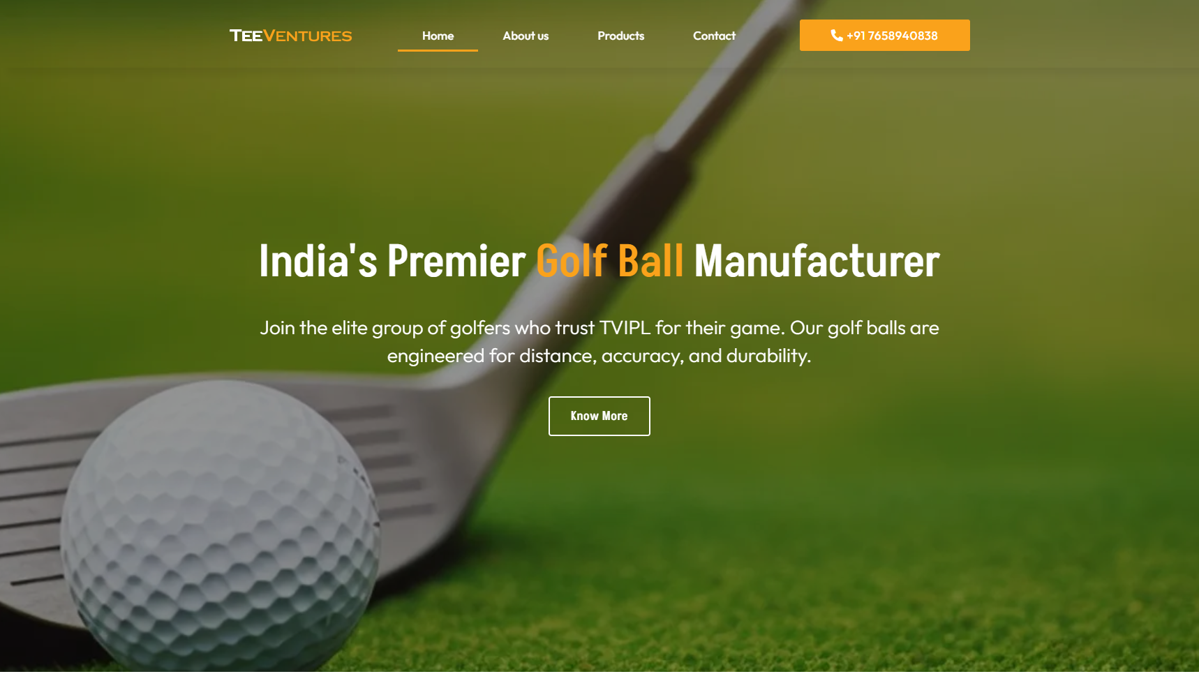 Tee Ventures - Golf Ball Manufacturer