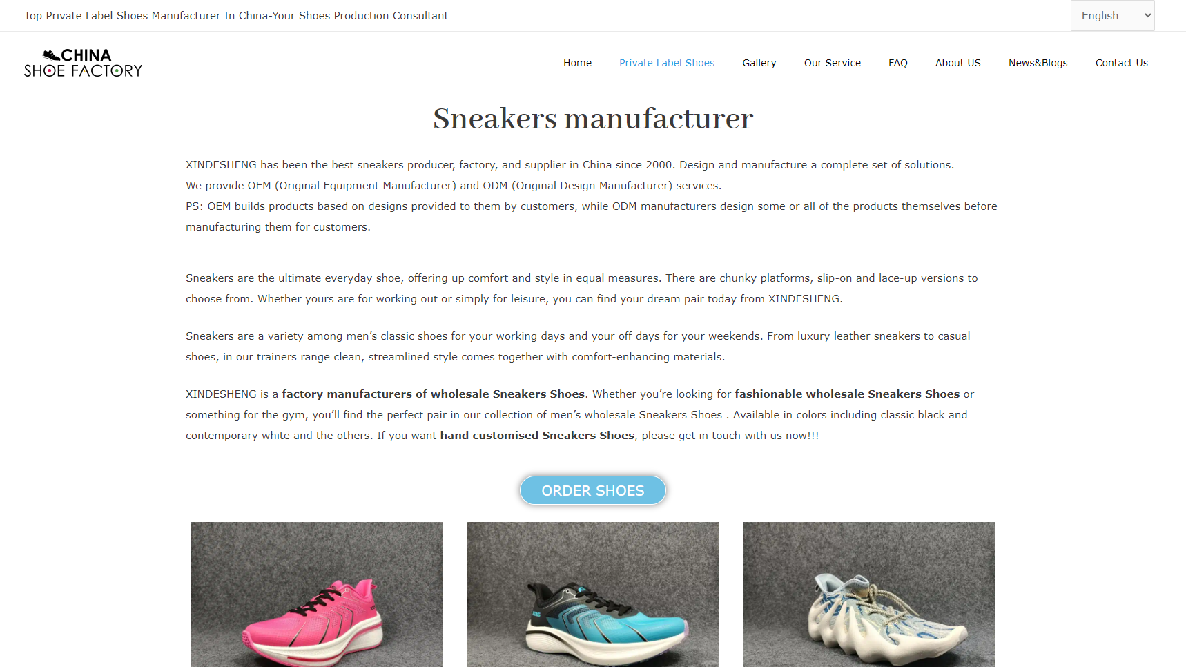Top Factory Shoes - Sneaker Manufacturer