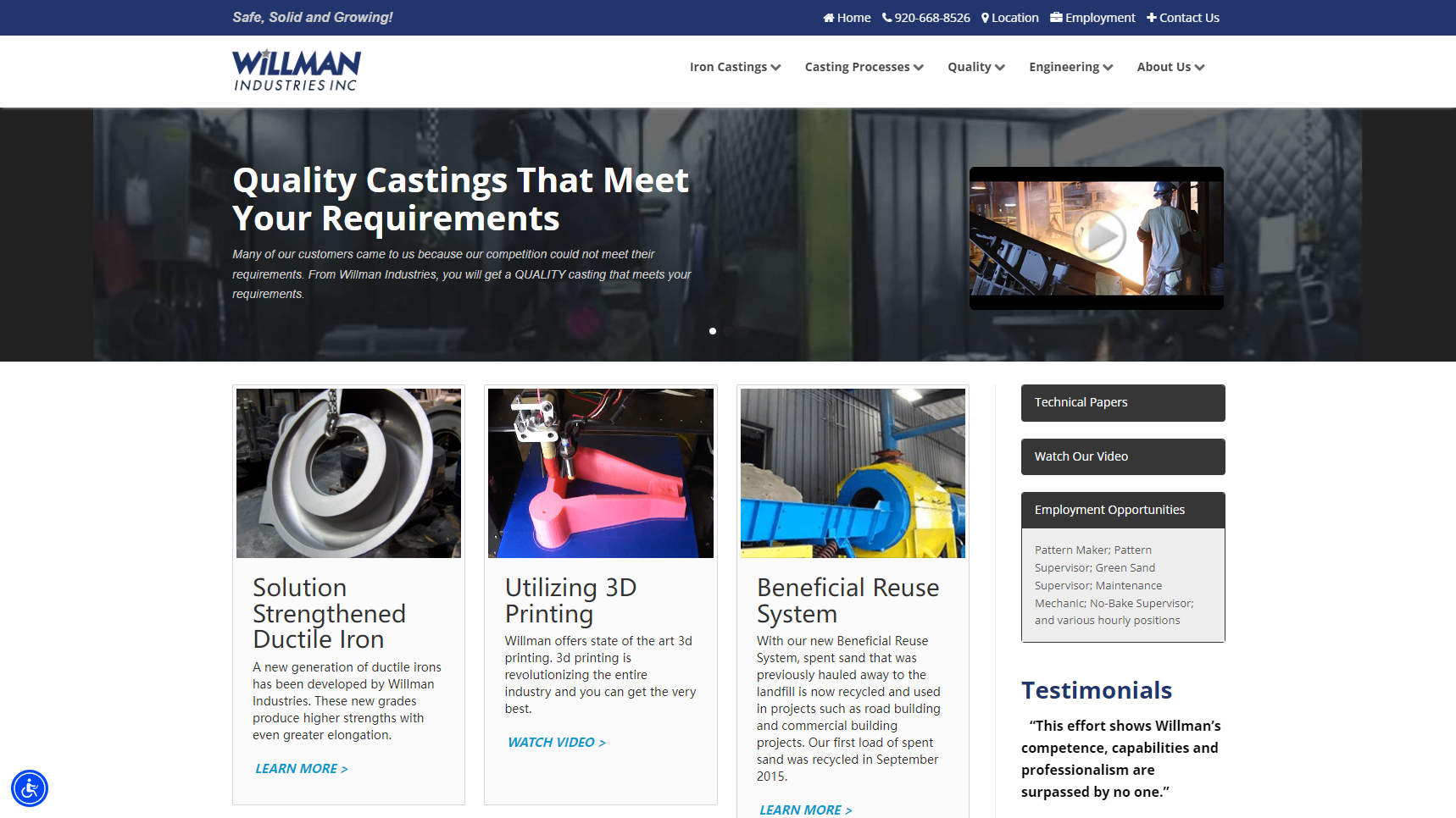 Willman Industries - Iron Castings Manufacturer