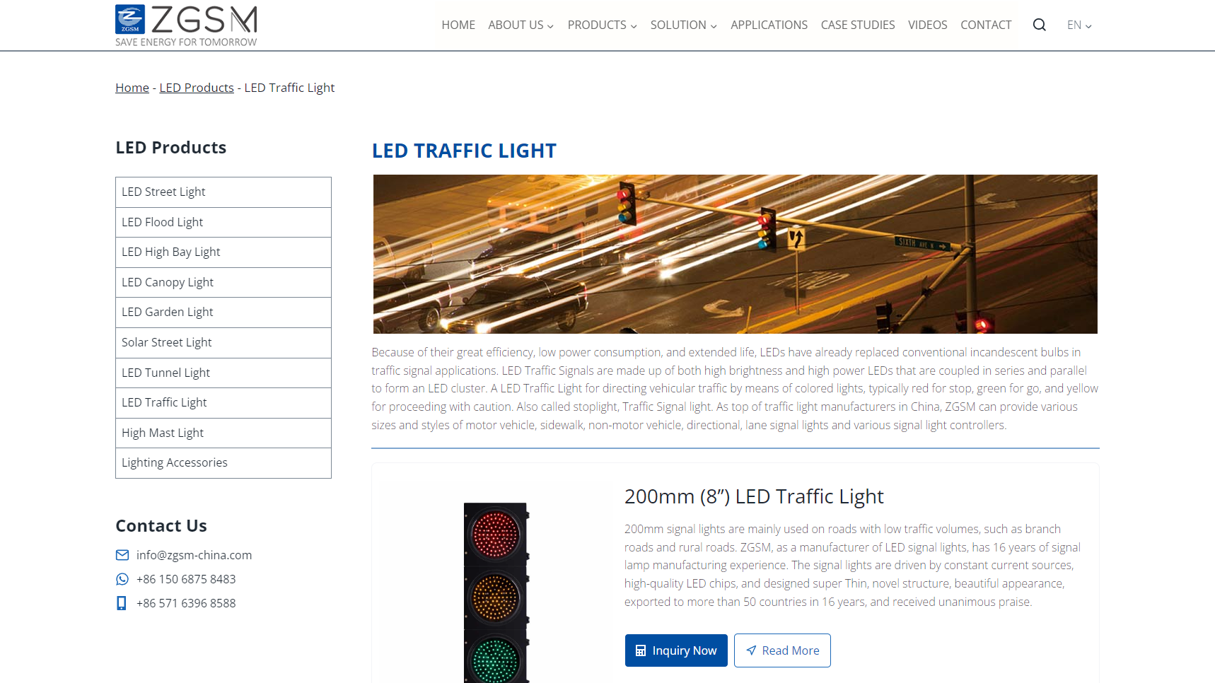 ZGSM Technology China - Traffic Light Manufacturer