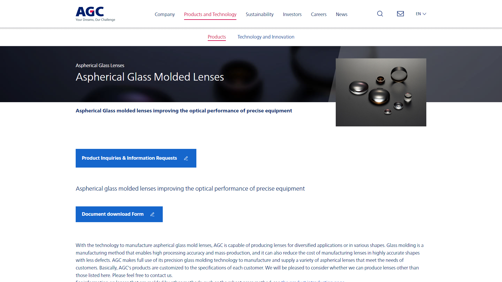 AGC Inc. - Glass Manufacturer