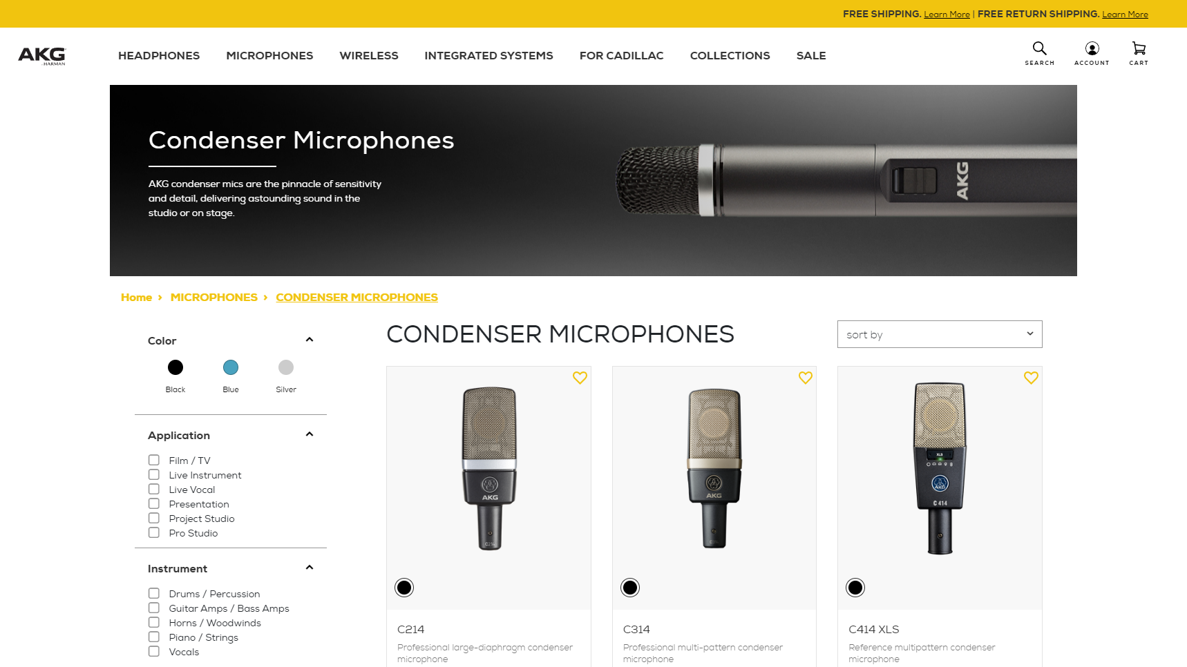 AKG - Condenser Microphone Manufacturer
