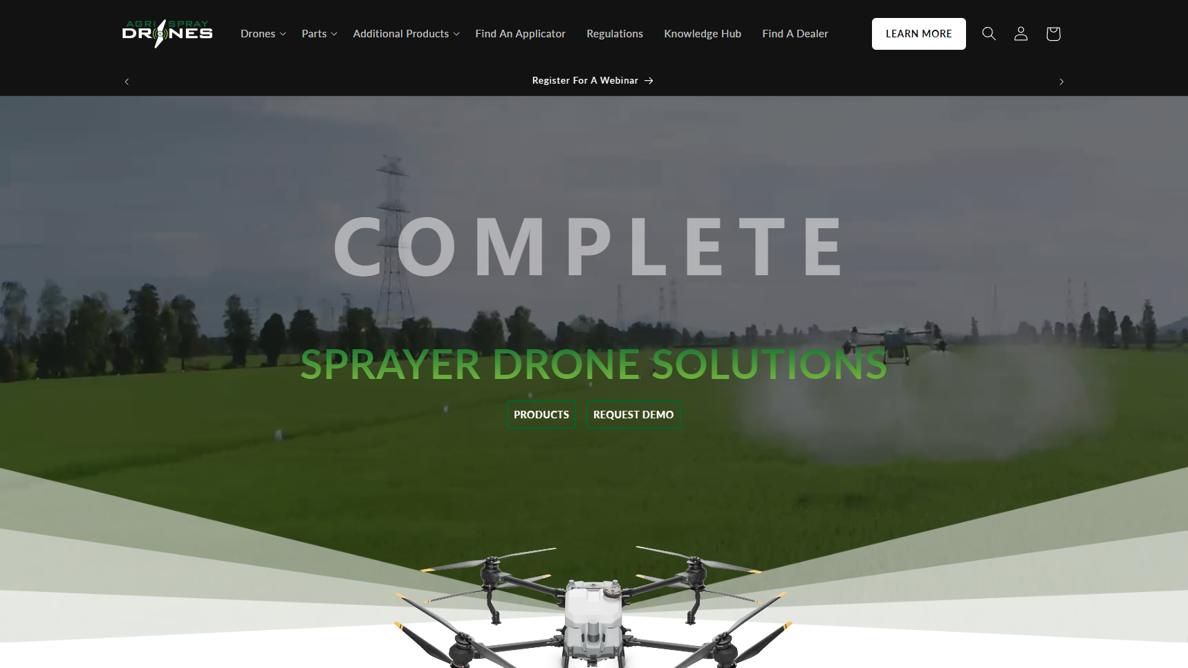 AgriSpray Drones - Crop Spraying Drone Manufacturer